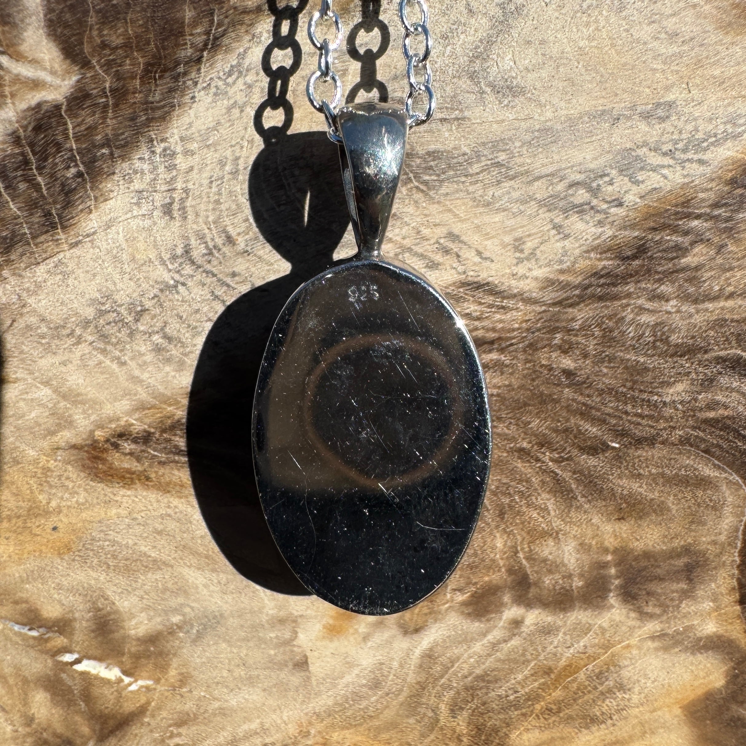 5.7ct Lightning Ridge Opal Pendant Necklace ~ 'Porongurup Ember' | 925 Sterling Silver | Solid Australian Opal
