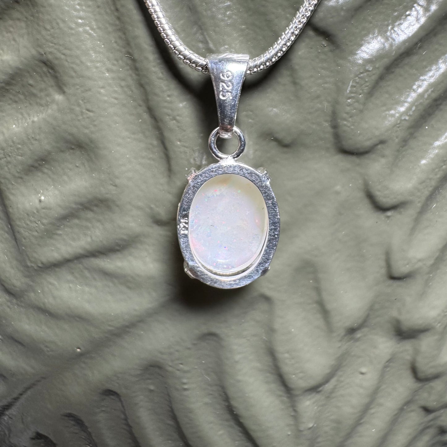 'Banksia Glow' ~ Handcrafted 1.4ct Solid Coober Pedy Opal Sterling Silver Pendant Necklace