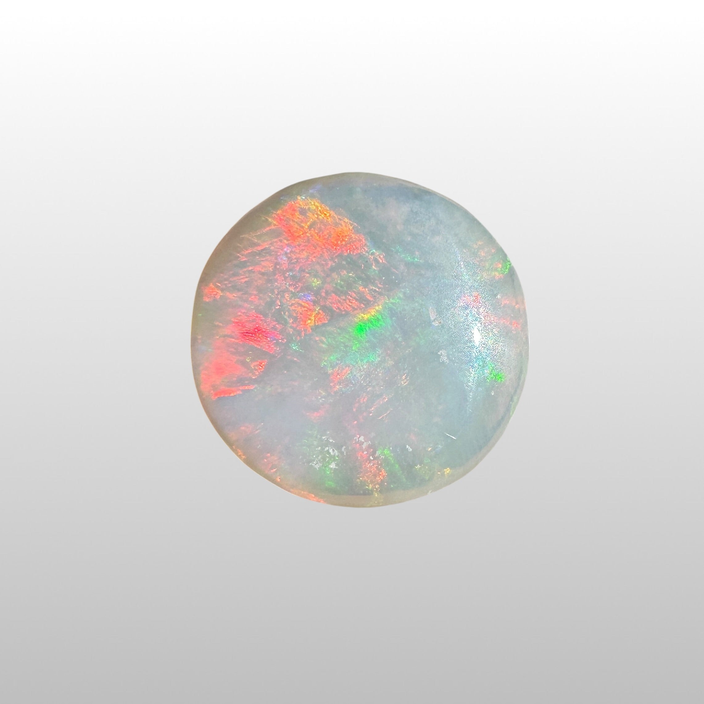 2.3ct Lightning Ridge Round Opal | Solid Australian Opal | Hand-Cut