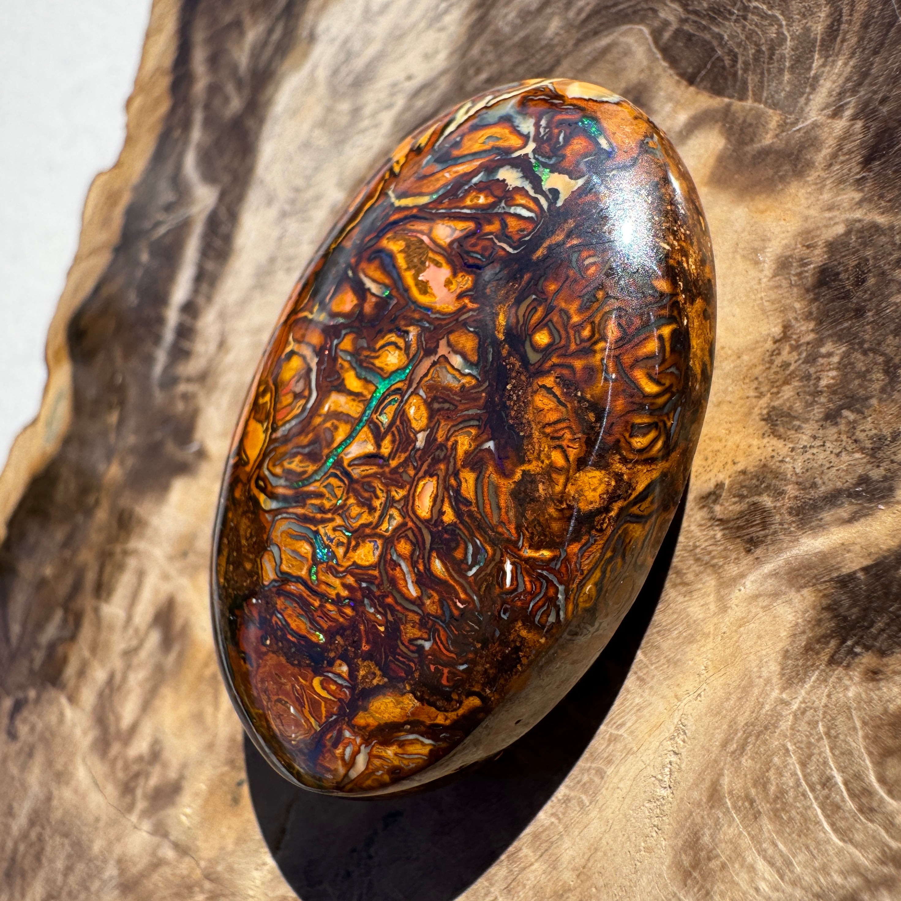 103ct Queensland Boulder Opal | Solid Australian Opal | Hand-Cut