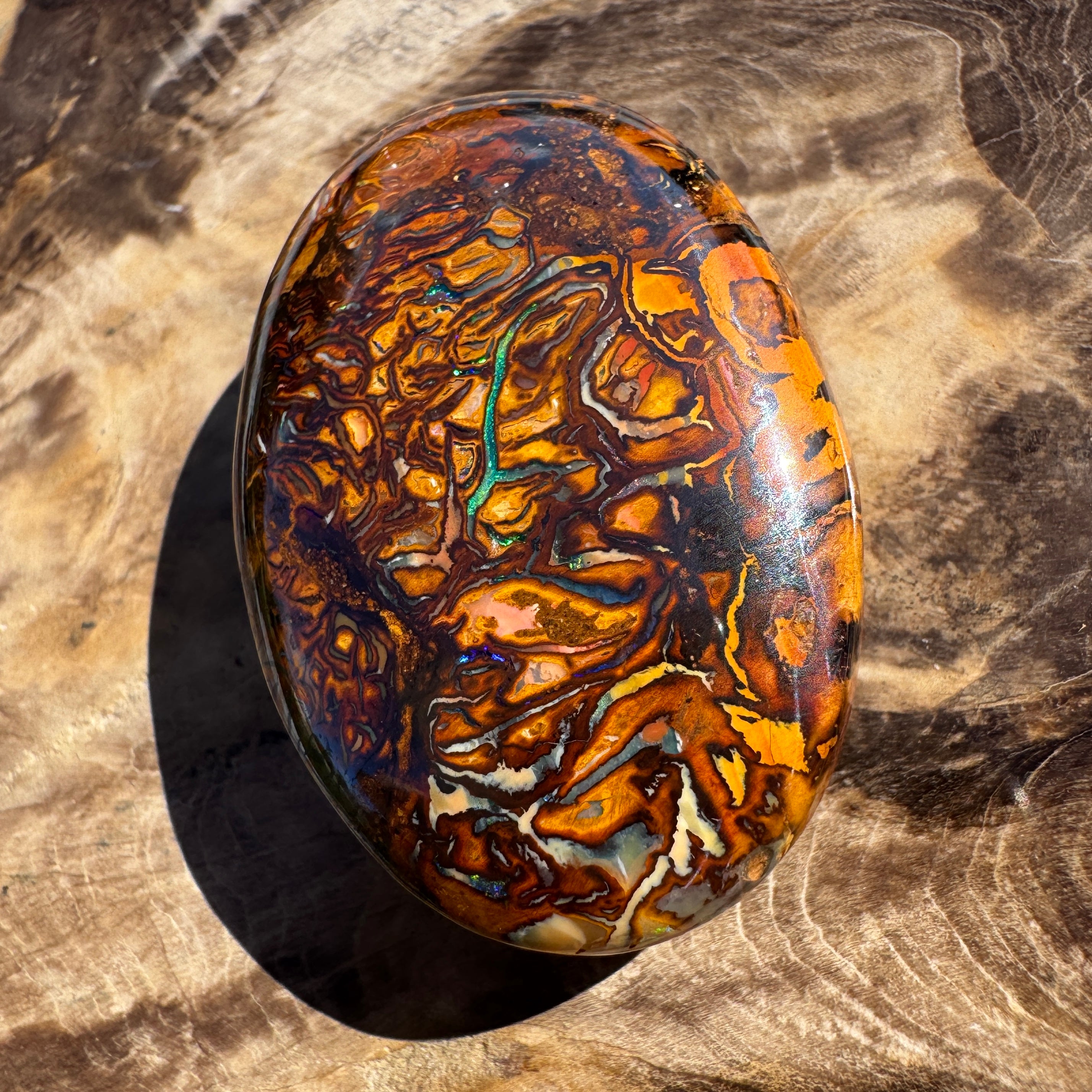 103ct Queensland Boulder Opal | Solid Australian Opal | Hand-Cut