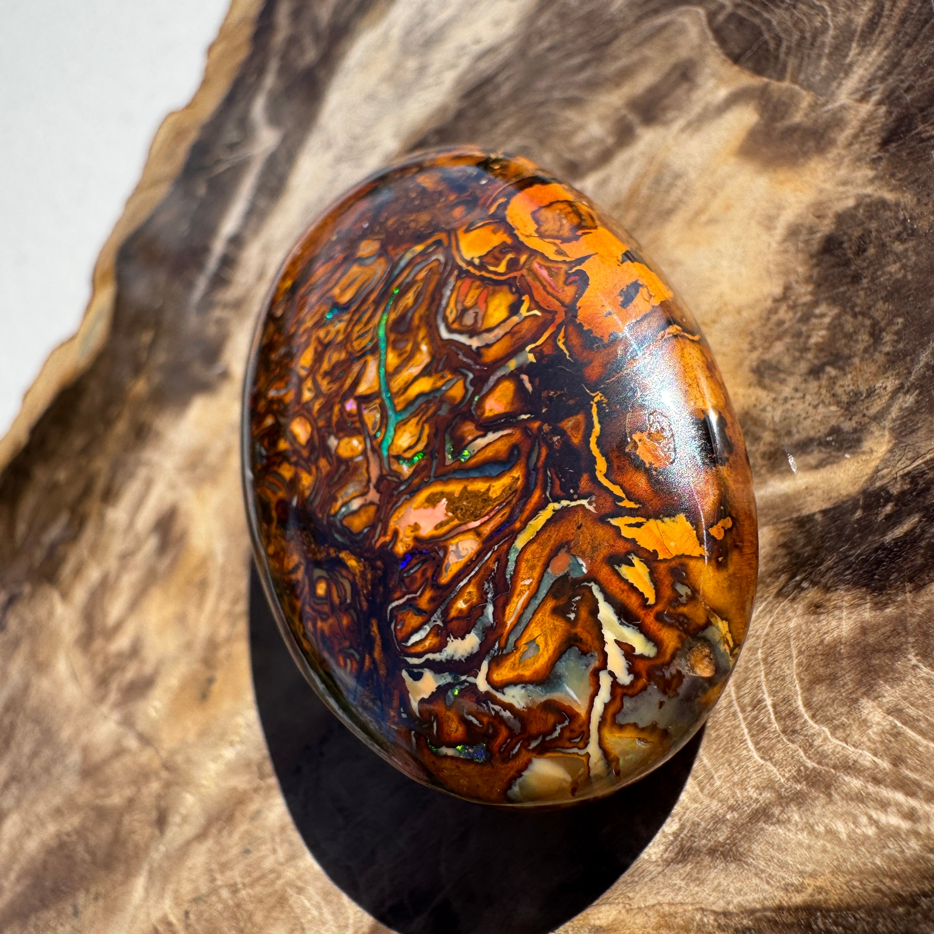 103ct Queensland Boulder Opal | Solid Australian Opal | Hand-Cut