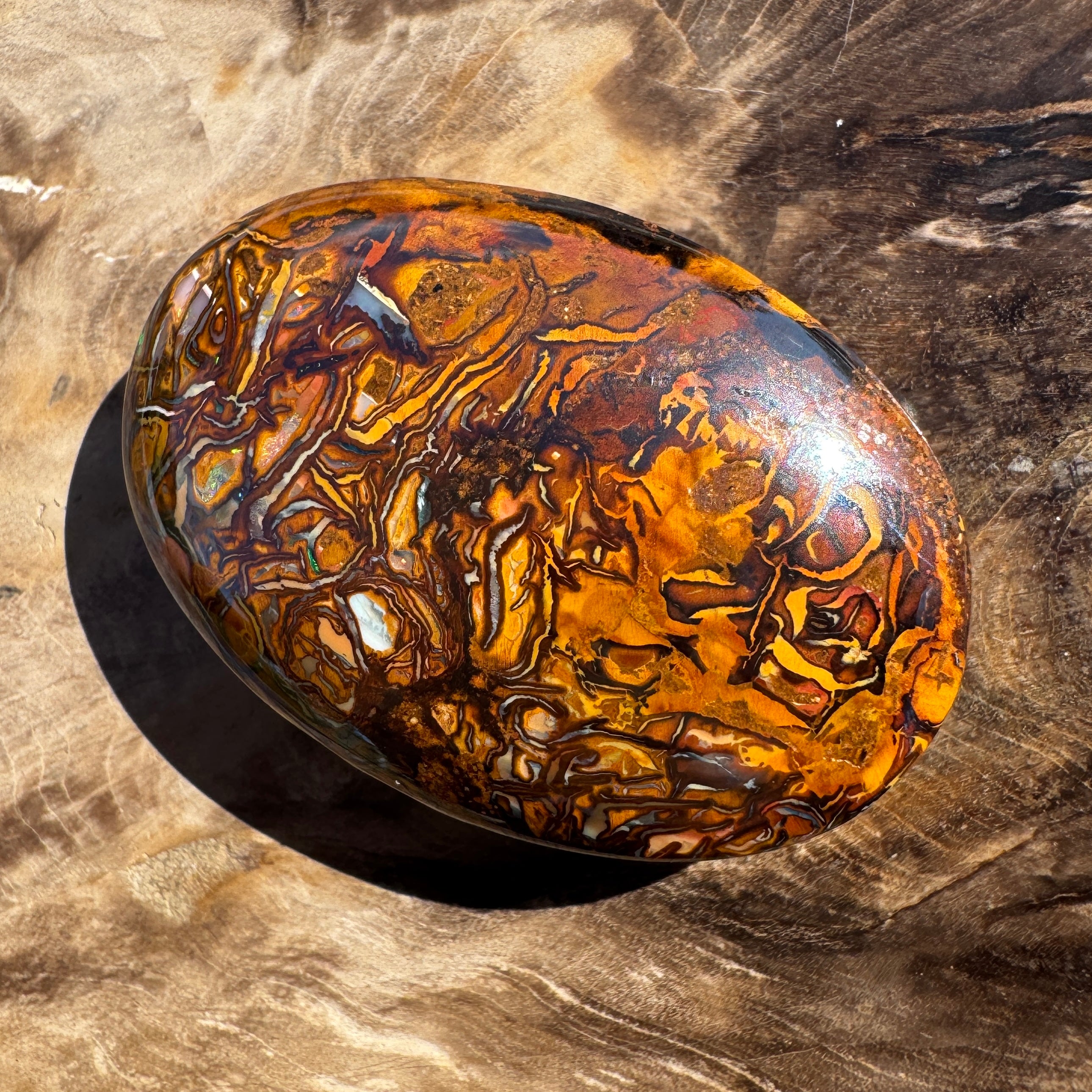 103ct Queensland Boulder Opal | Solid Australian Opal | Hand-Cut