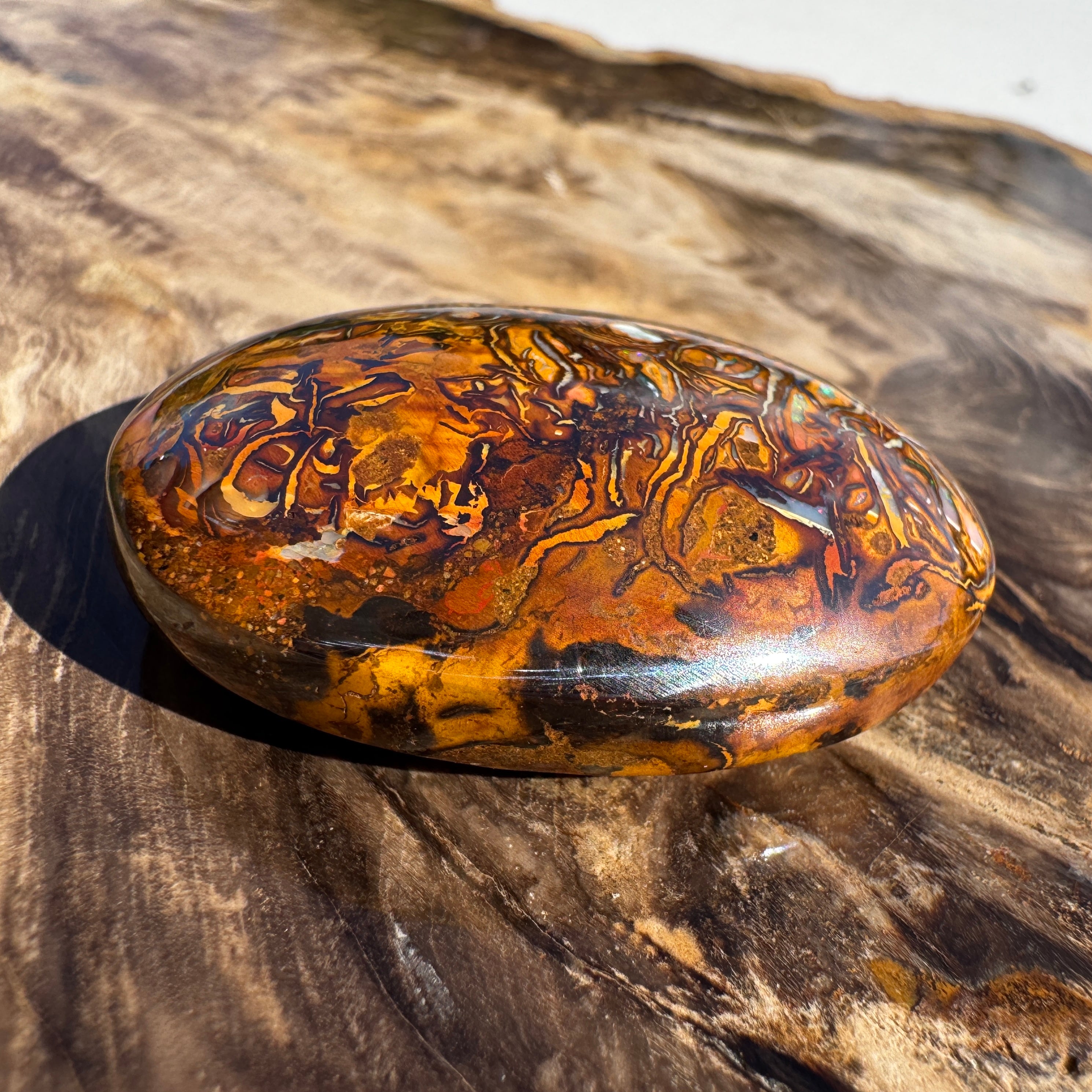 103ct Queensland Boulder Opal | Solid Australian Opal | Hand-Cut