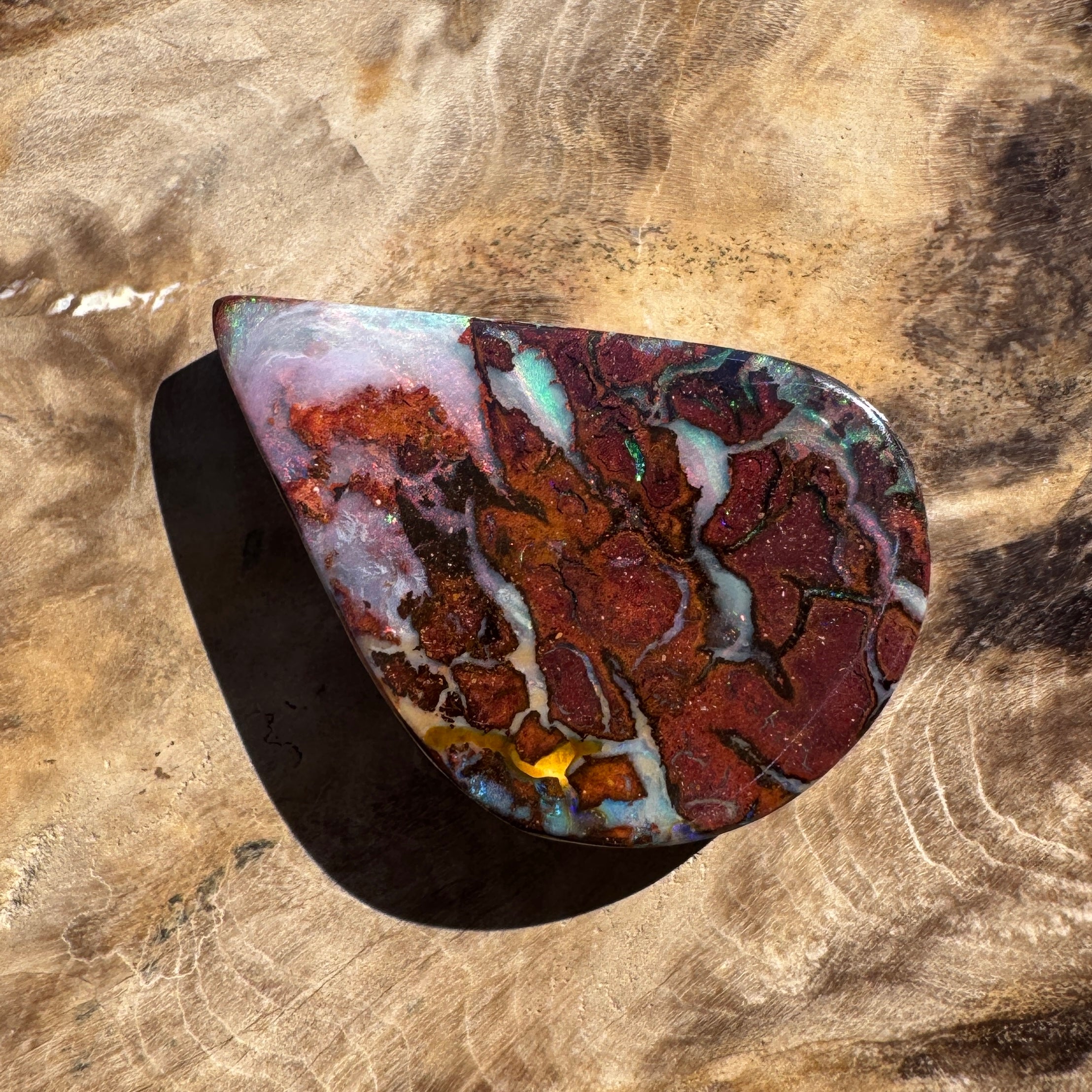 27ct Queensland Boulder Opal | Solid Australian Opal | Hand-Cut