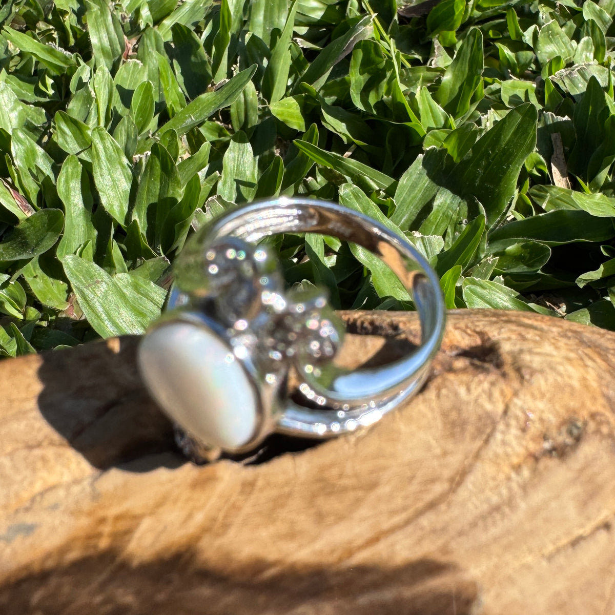 2ct Coober Pedy Opal Ring ~ 'Alice Springs Colour' | 925 Sterling Silver | Solid Australian Opal