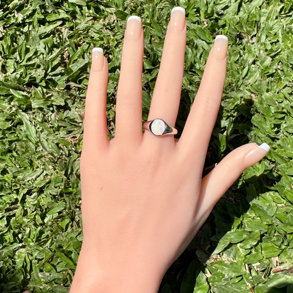 1.2ct Coober Pedy Opal Ring ~ 'Wilsons Prom Spectrum' | 925 Sterling Silver | Solid Australian Opal