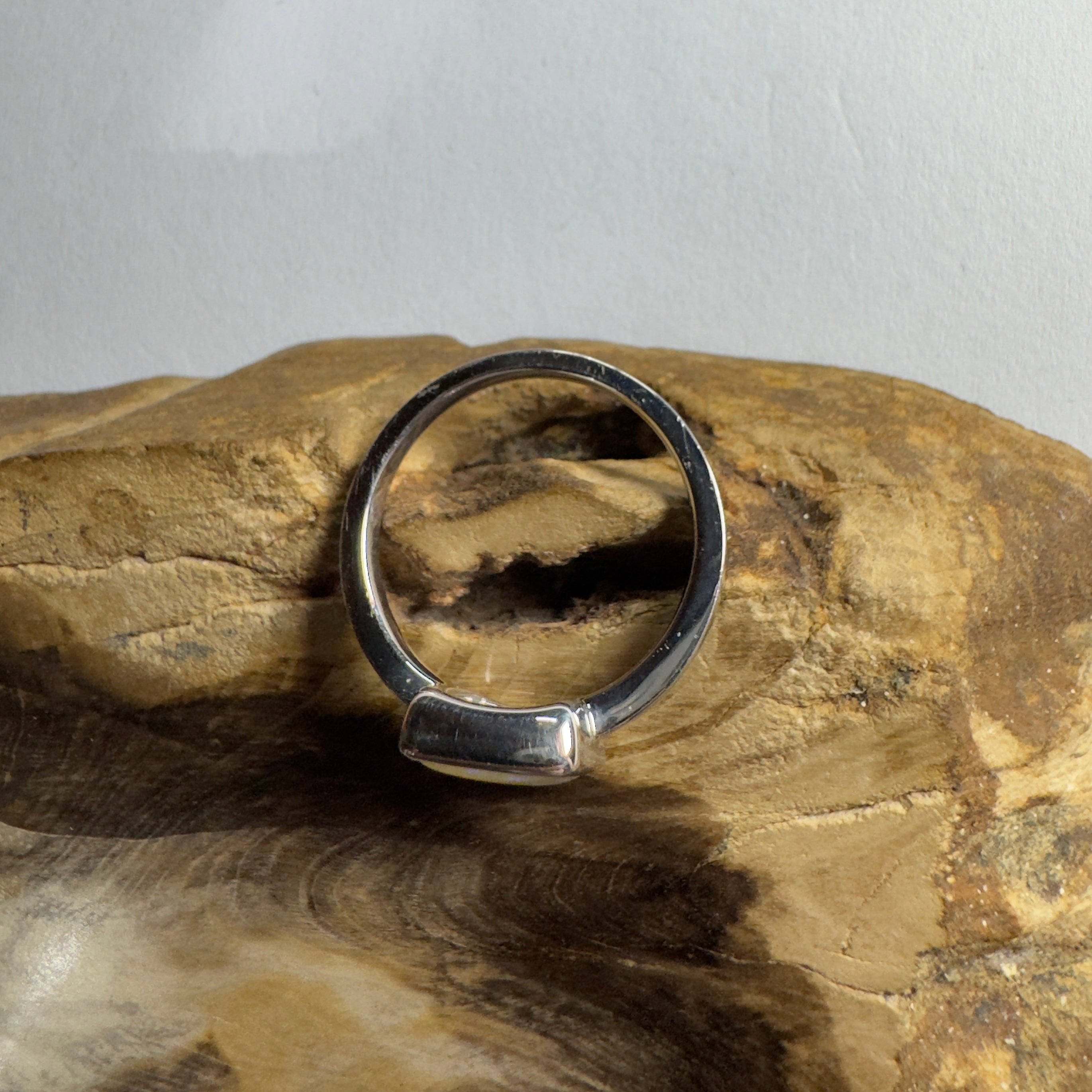 1.7ct Coober Pedy Opal Ring ~ 'Purnululu Prism' | 925 Sterling Silver | Solid Australian Opal