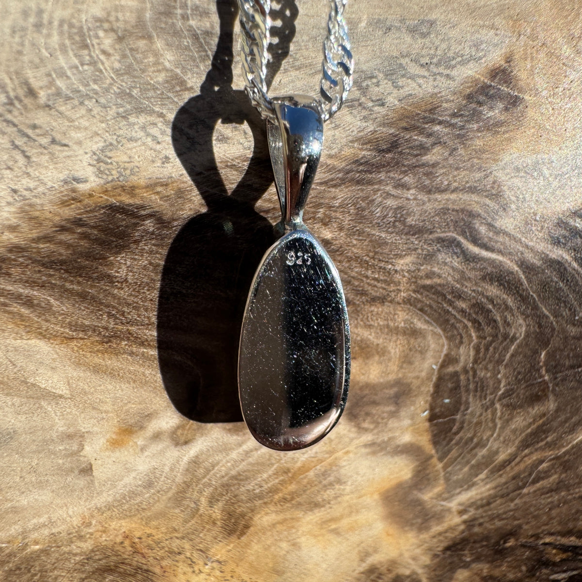 1.3ct Coober Pedy Opal Pendant Necklace ~ 'Edith Falls Mosaic' | 925 Sterling Silver | Solid Australian Opal