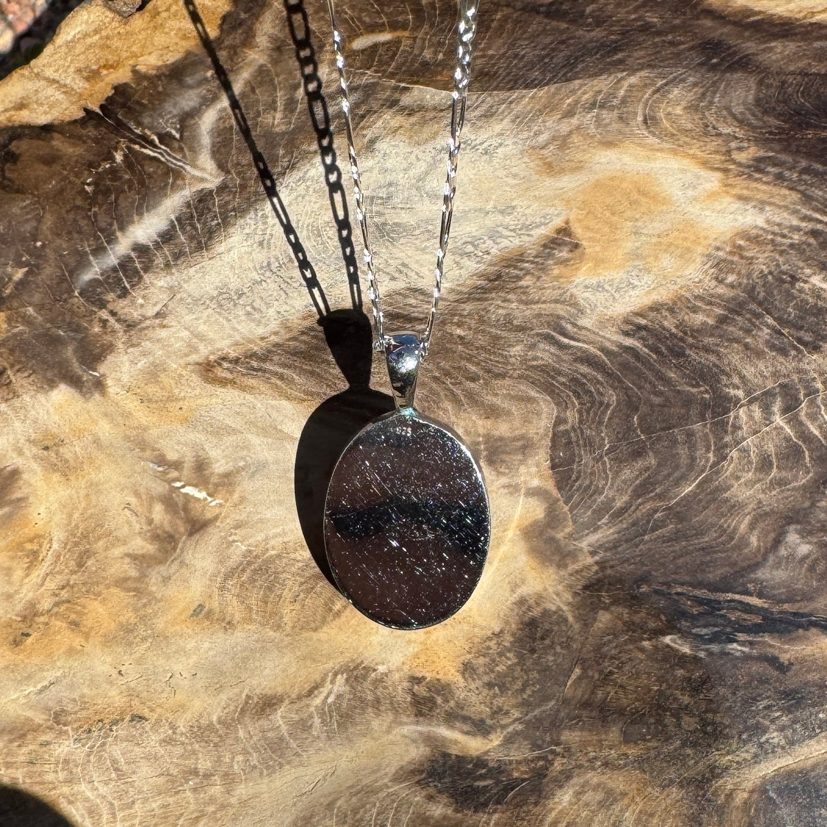 7.5ct Lightning Ridge Opal Pendant Necklace ~ 'Minyon Falls Dawnbreak' | 925 Sterling Silver | Solid Australian Opal