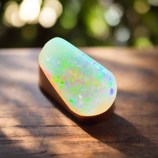 Hand-Cut Solid Lightning Ridge Crystal Opal 1.0carat