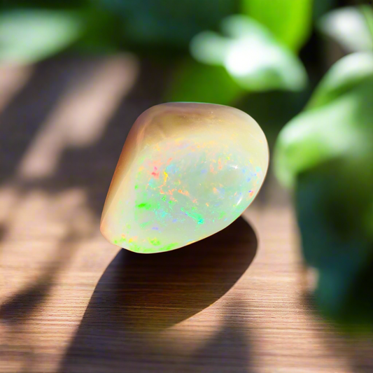 Hand-Cut Solid Lightning Ridge Opal 4.1carat