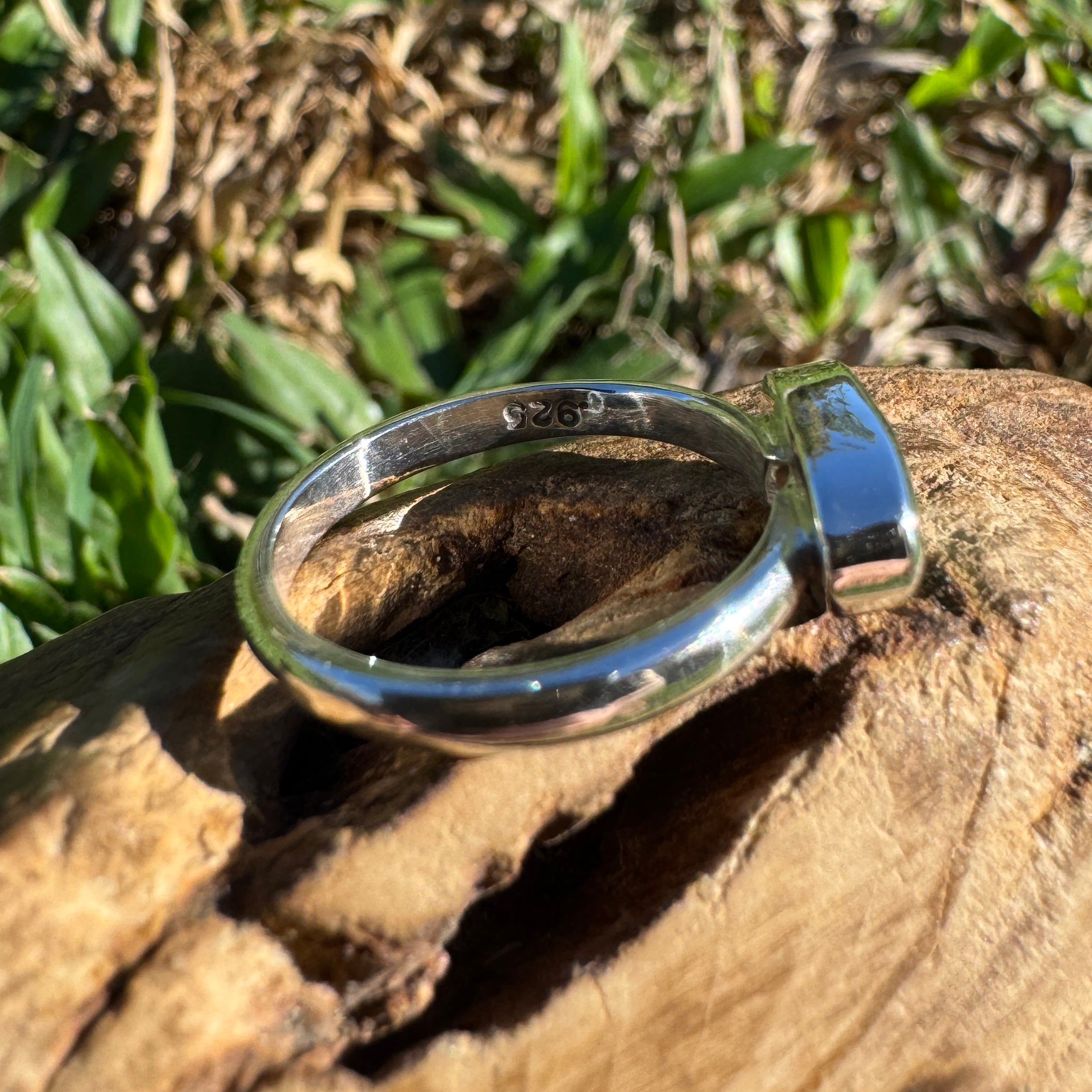 1ct Lightning Ridge Opal Ring ~ 'Warrumbungle Starfield' | 925 Sterling Silver | Solid Australian Opal