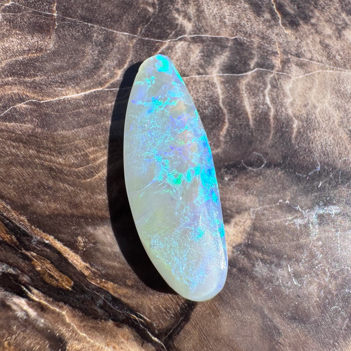 2.5ct Lightning Ridge Semi Black Opal | Solid Australian Opal | Hand-Cut