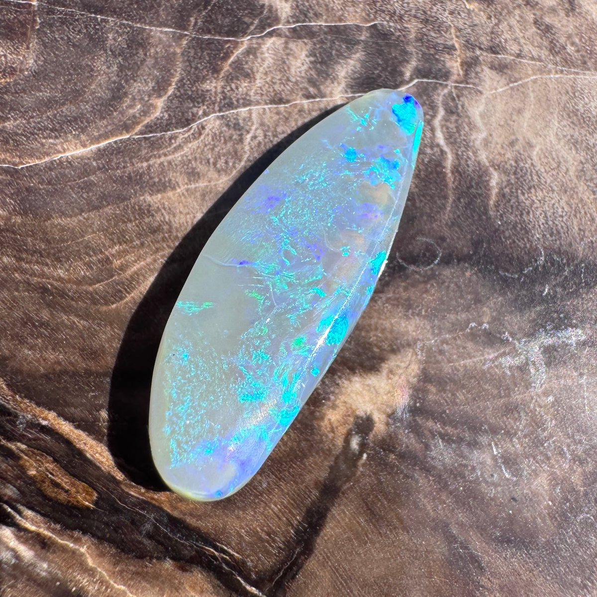 2.5ct Lightning Ridge Semi Black Opal | Solid Australian Opal | Hand-Cut