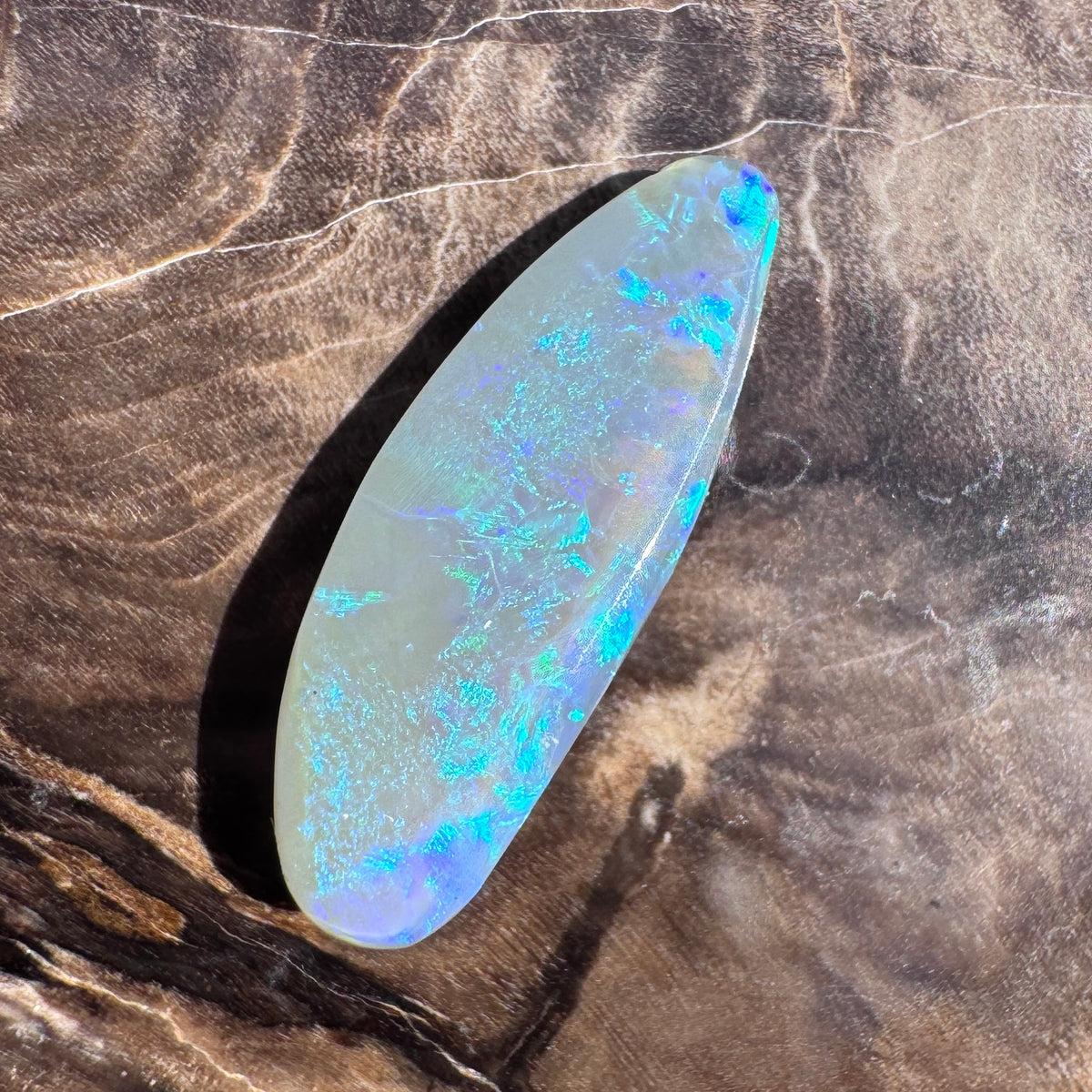 2.5ct Lightning Ridge Semi Black Opal | Solid Australian Opal | Hand-Cut