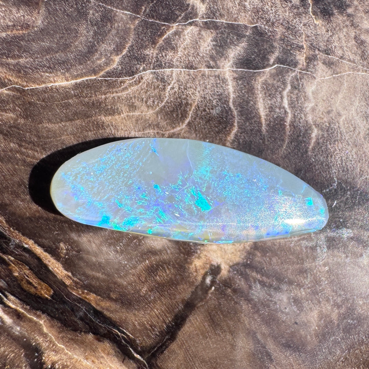 2.5ct Lightning Ridge Semi Black Opal | Solid Australian Opal | Hand-Cut