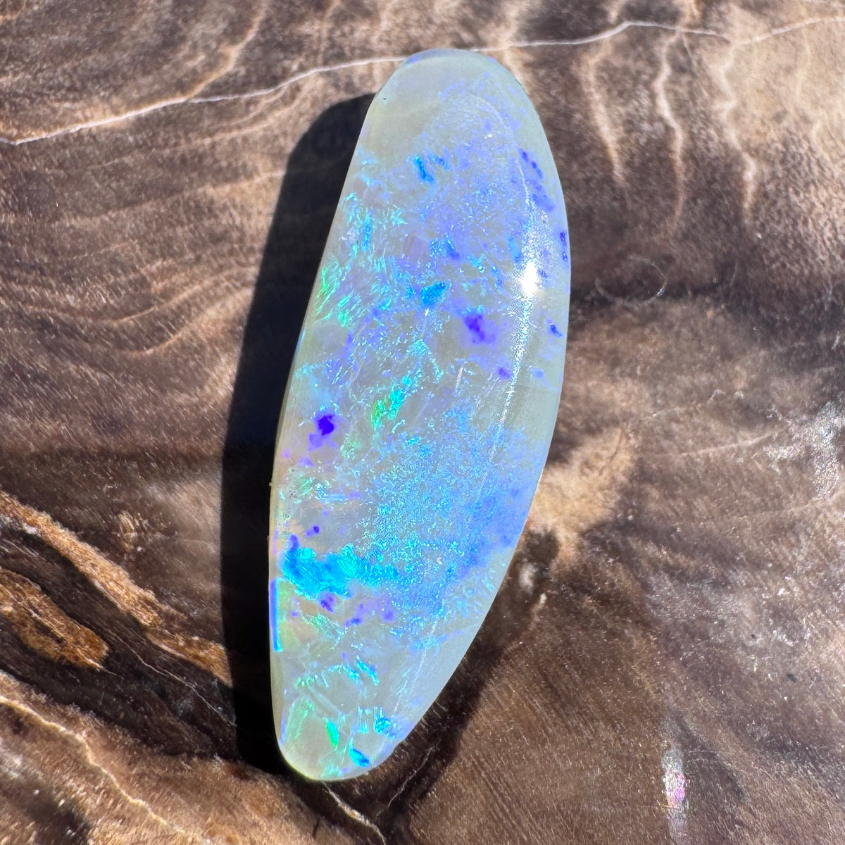 2.5ct Lightning Ridge Semi Black Opal | Solid Australian Opal | Hand-Cut