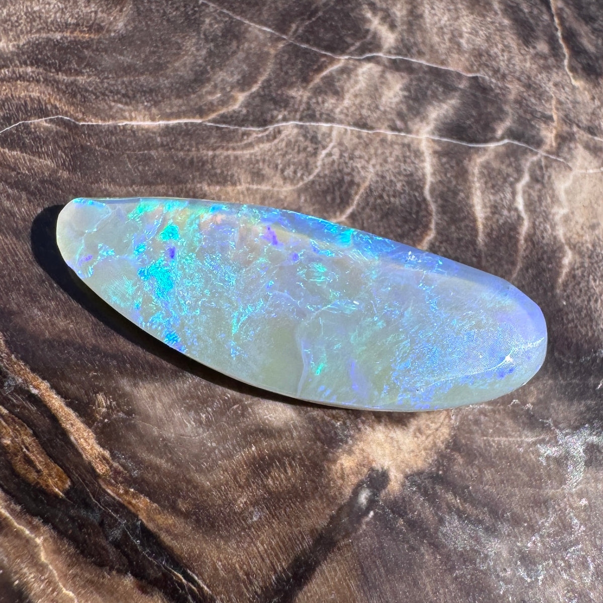 2.5ct Lightning Ridge Semi Black Opal | Solid Australian Opal | Hand-Cut