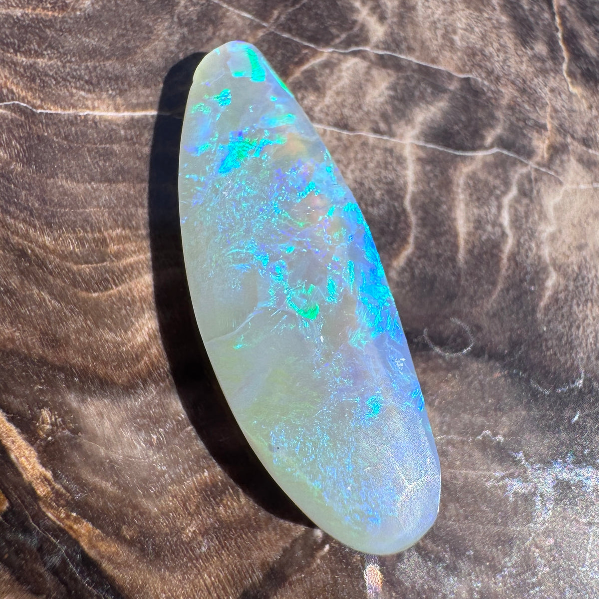 2.5ct Lightning Ridge Semi Black Opal | Solid Australian Opal | Hand-Cut