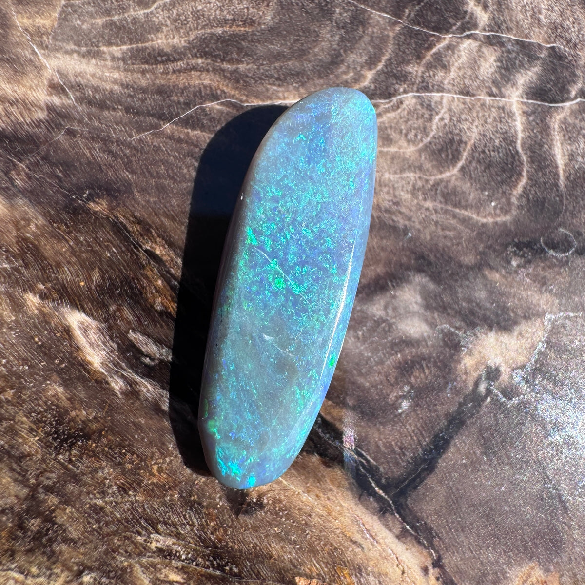 2.7ct Lightning Ridge Semi Black Opal | Solid Australian Opal | Hand-Cut