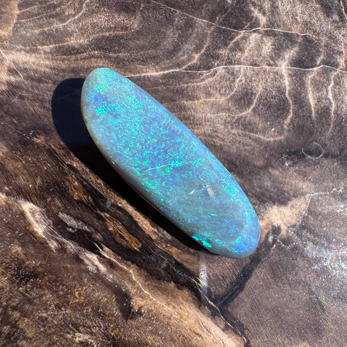 2.7ct Lightning Ridge Semi Black Opal | Solid Australian Opal | Hand-Cut