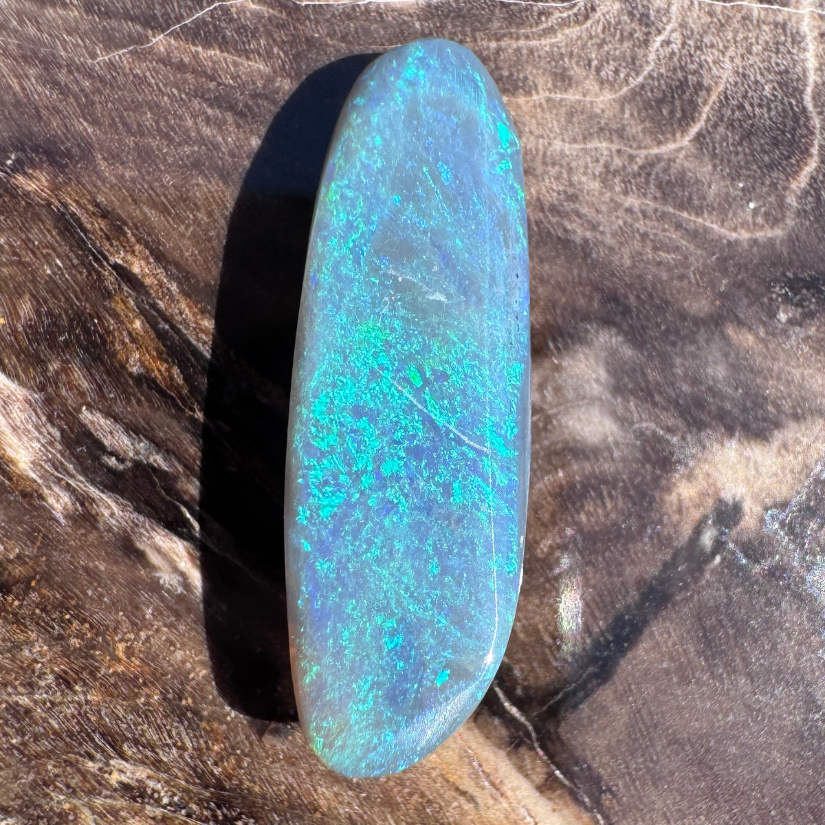 2.7ct Lightning Ridge Semi Black Opal | Solid Australian Opal | Hand-Cut