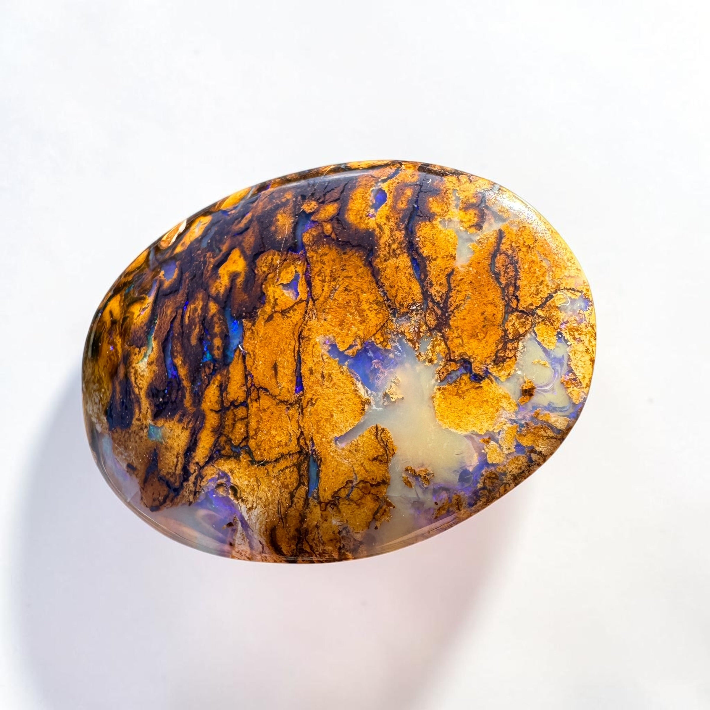 21.1ct Queensland Boulder Opal | Solid Australian Opal | Hand-Cut