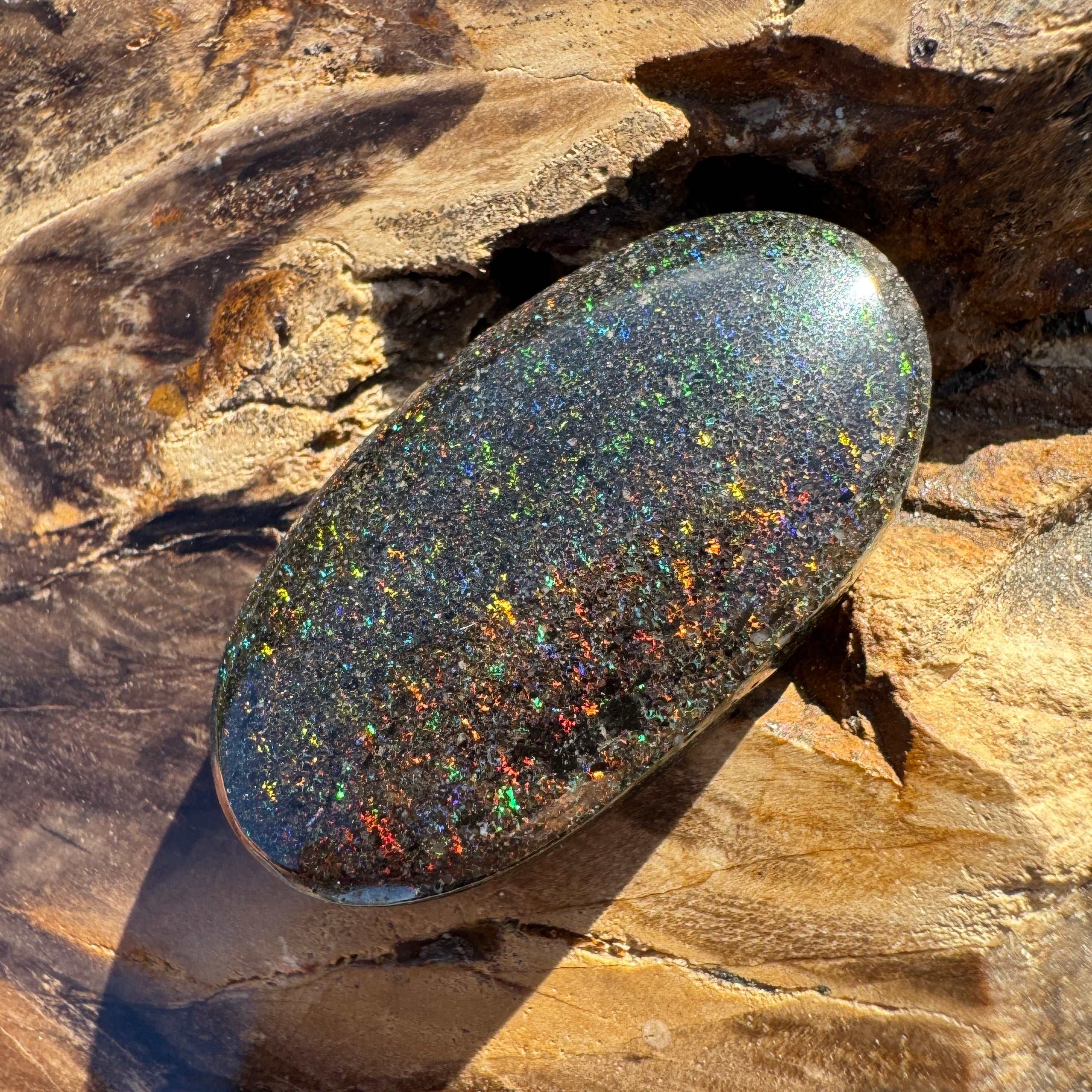 32.3ct Andamooka Matrix Opal | Solid Australian Opal | Hand-Cut