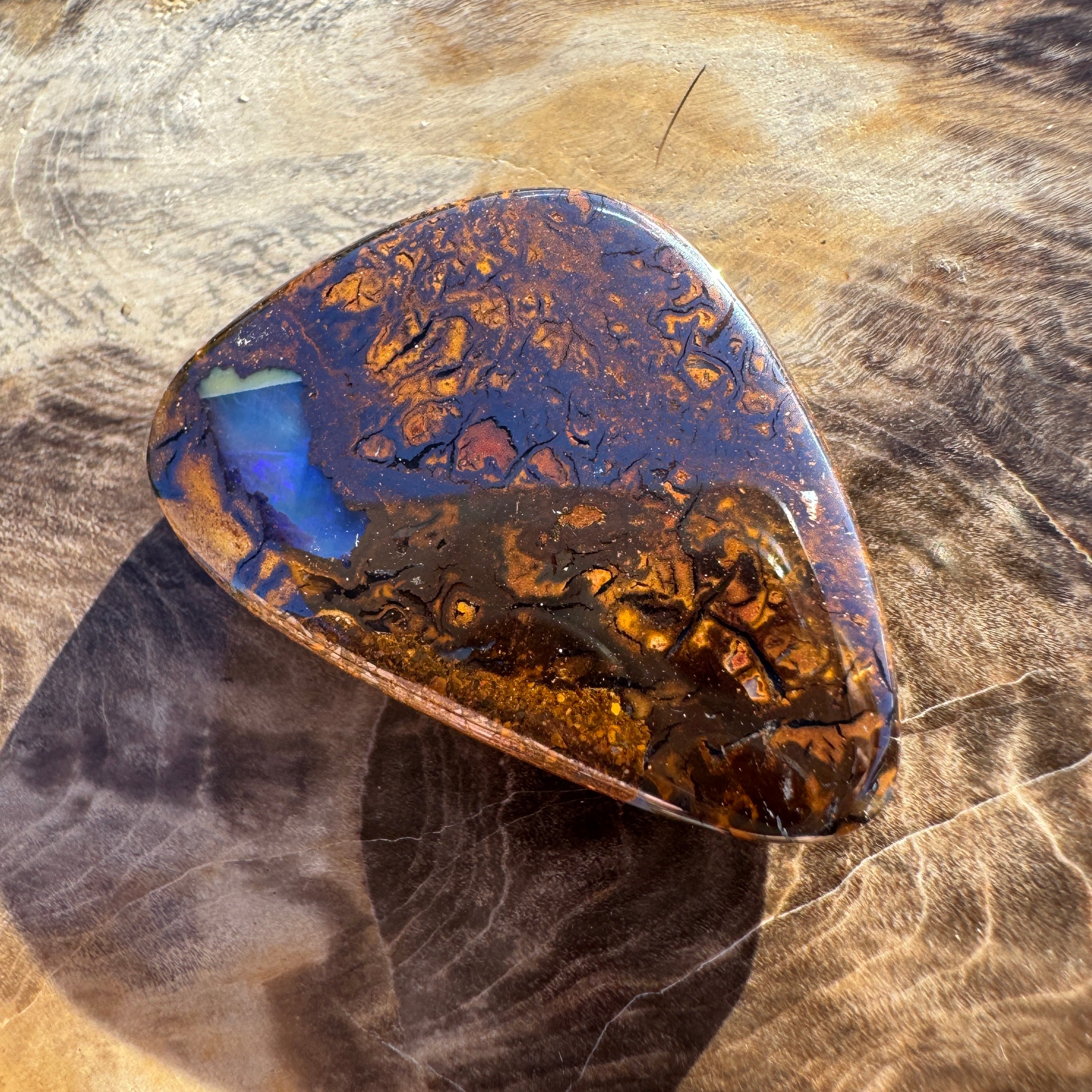 22.1ct Winton Queensland Boulder Opal | Solid Australian Opal | Hand-Cut
