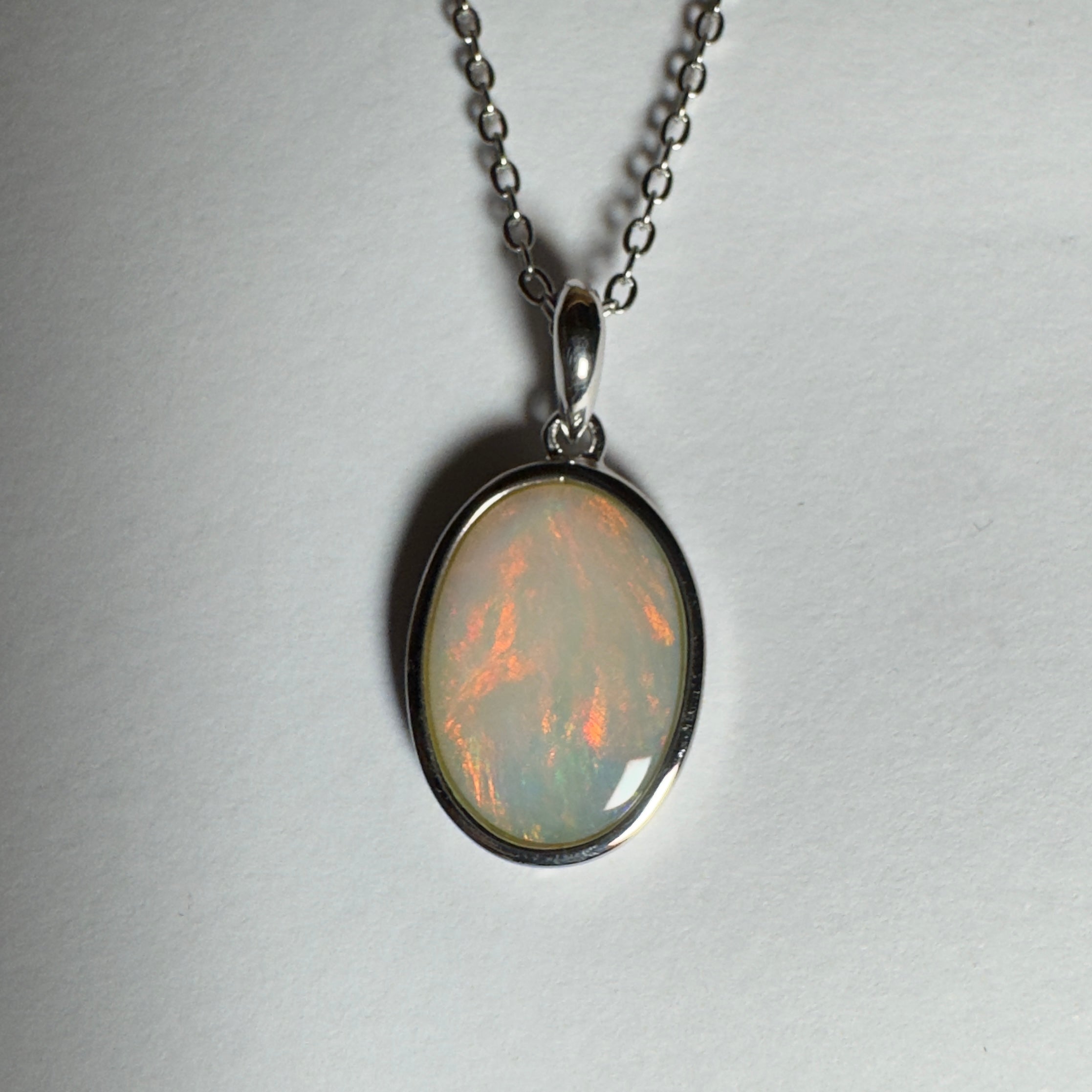 Karijini Sun ~ 2.9ct Coober Pedy Opal 925 Silver Pendant