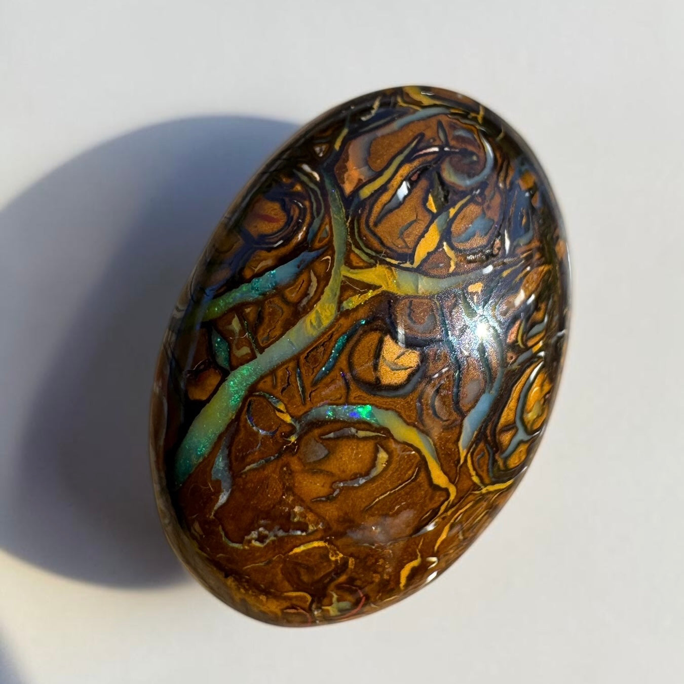14ct Queensland Boulder Opal | Solid Australian Opal | Hand-Cut