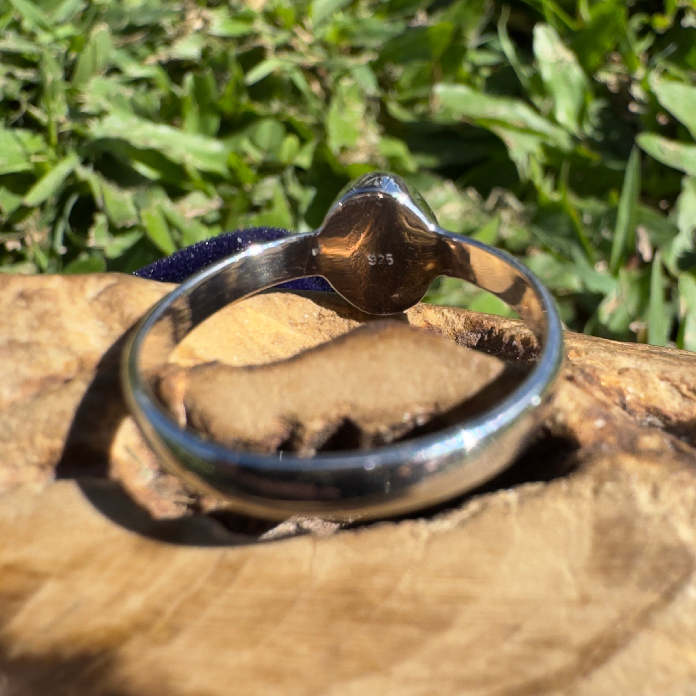 0.8ct Lightning Ridge Opal Ring ~ 'Southern Cross Shimmer' | 925 Sterling Silver | Solid Australian Opal