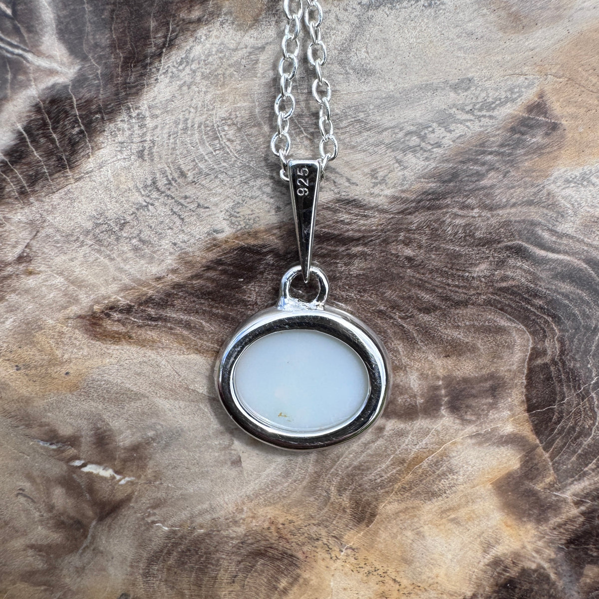 1.3ct Coober Pedy Opal Pendant Necklace ~ 'Ballarat Flicker' | 925 Sterling Silver | Solid Australian Opal