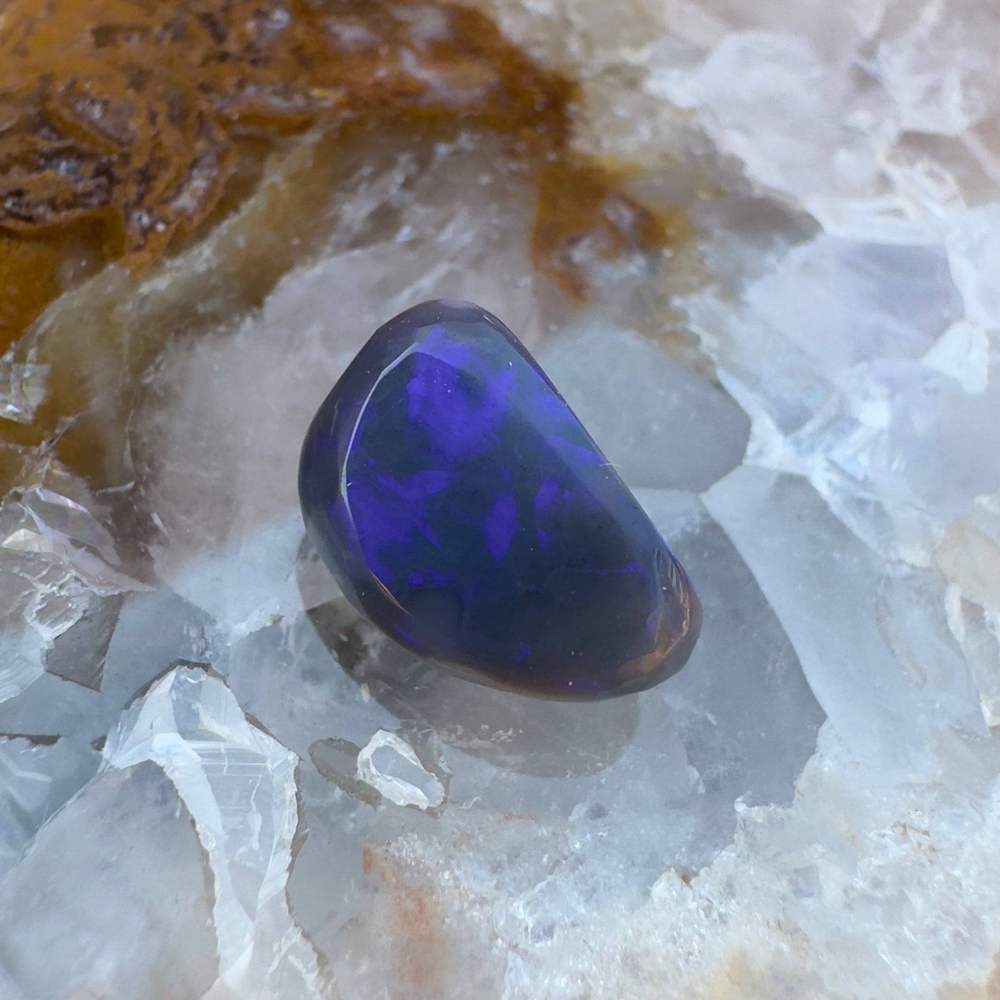 Lightning Ridge Semi-Black Opal 3.3carat Solid Hand-Cut Luxury - Iona Opal Australia