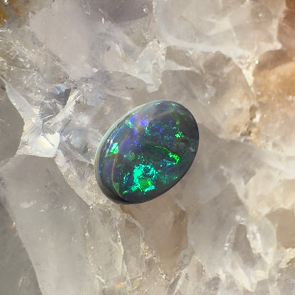 Lightning Ridge Black Opal 0.4carat Solid Hand-Cut Luxury - Iona Opal Australia