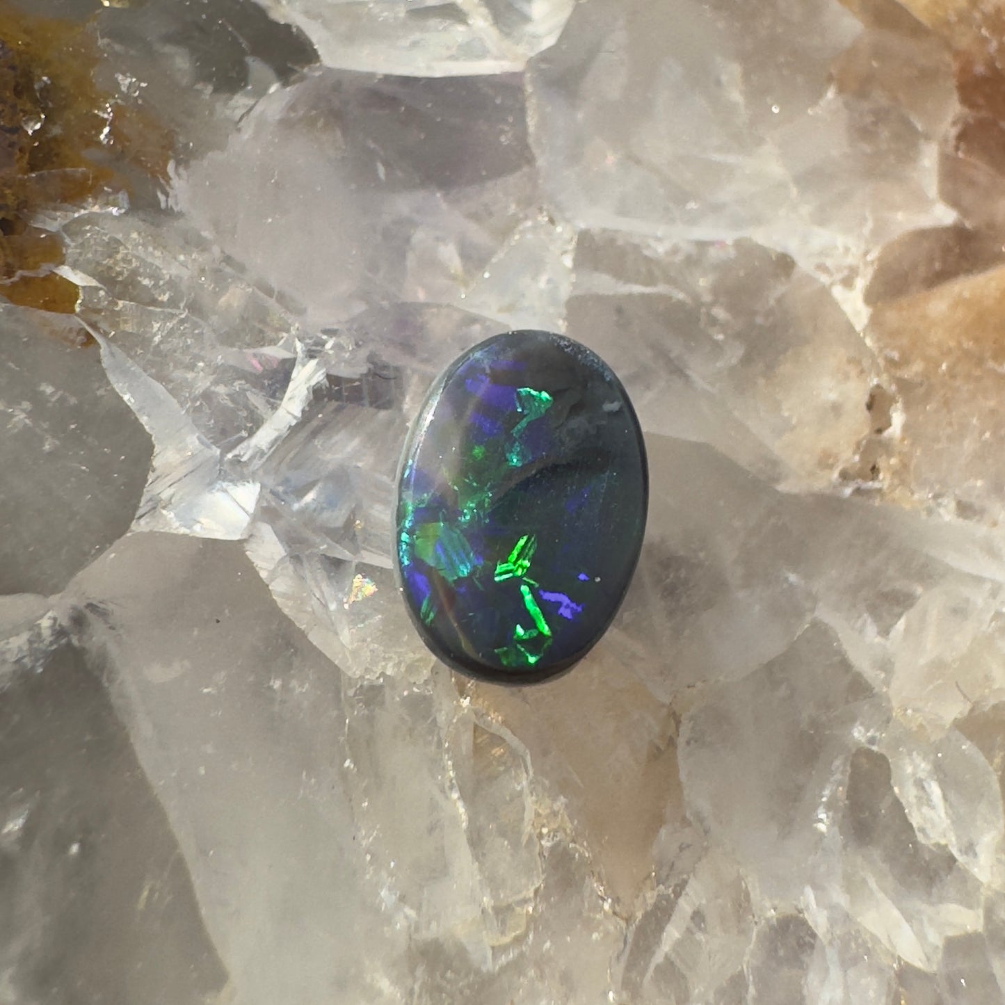 Lightning Ridge Black Opal 0.4carat Solid Hand-Cut Luxury - Iona Opal Australia