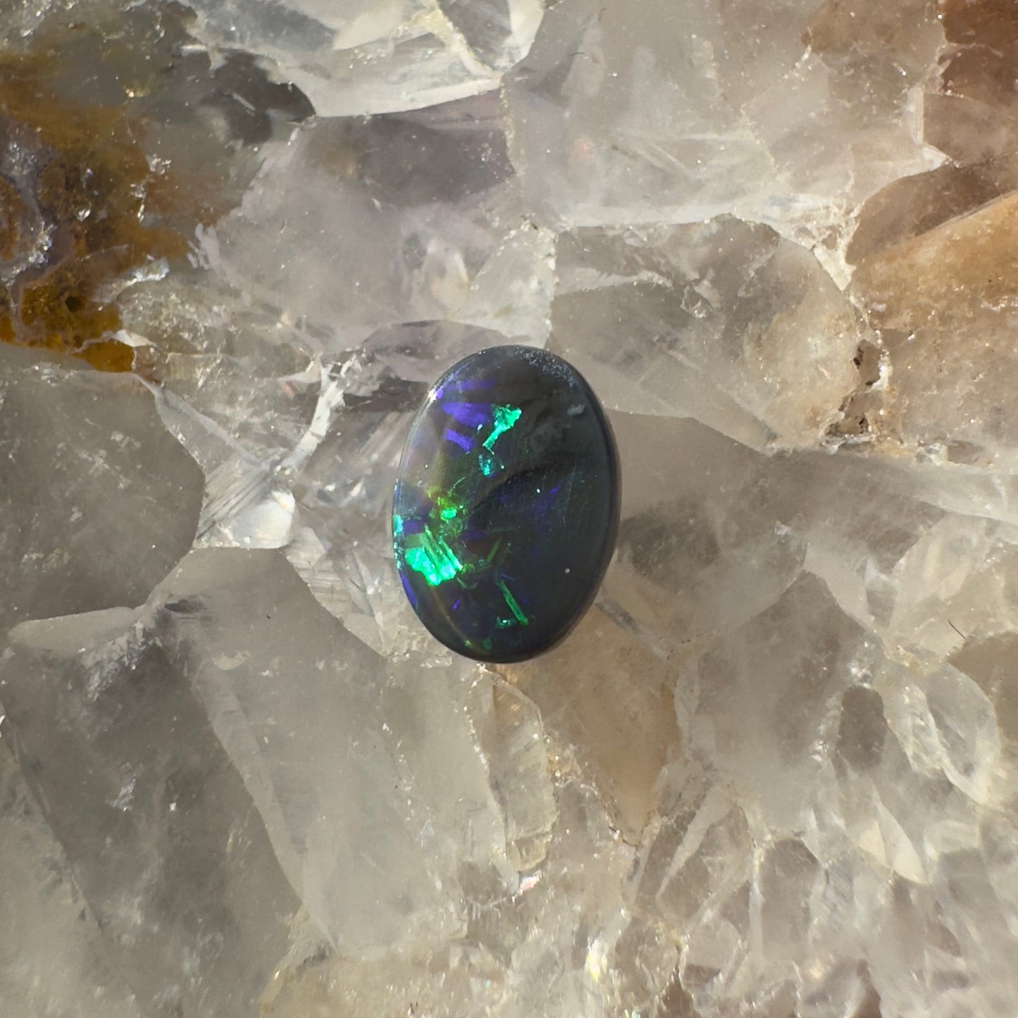 Lightning Ridge Black Opal 0.4carat Solid Hand-Cut Luxury - Iona Opal Australia