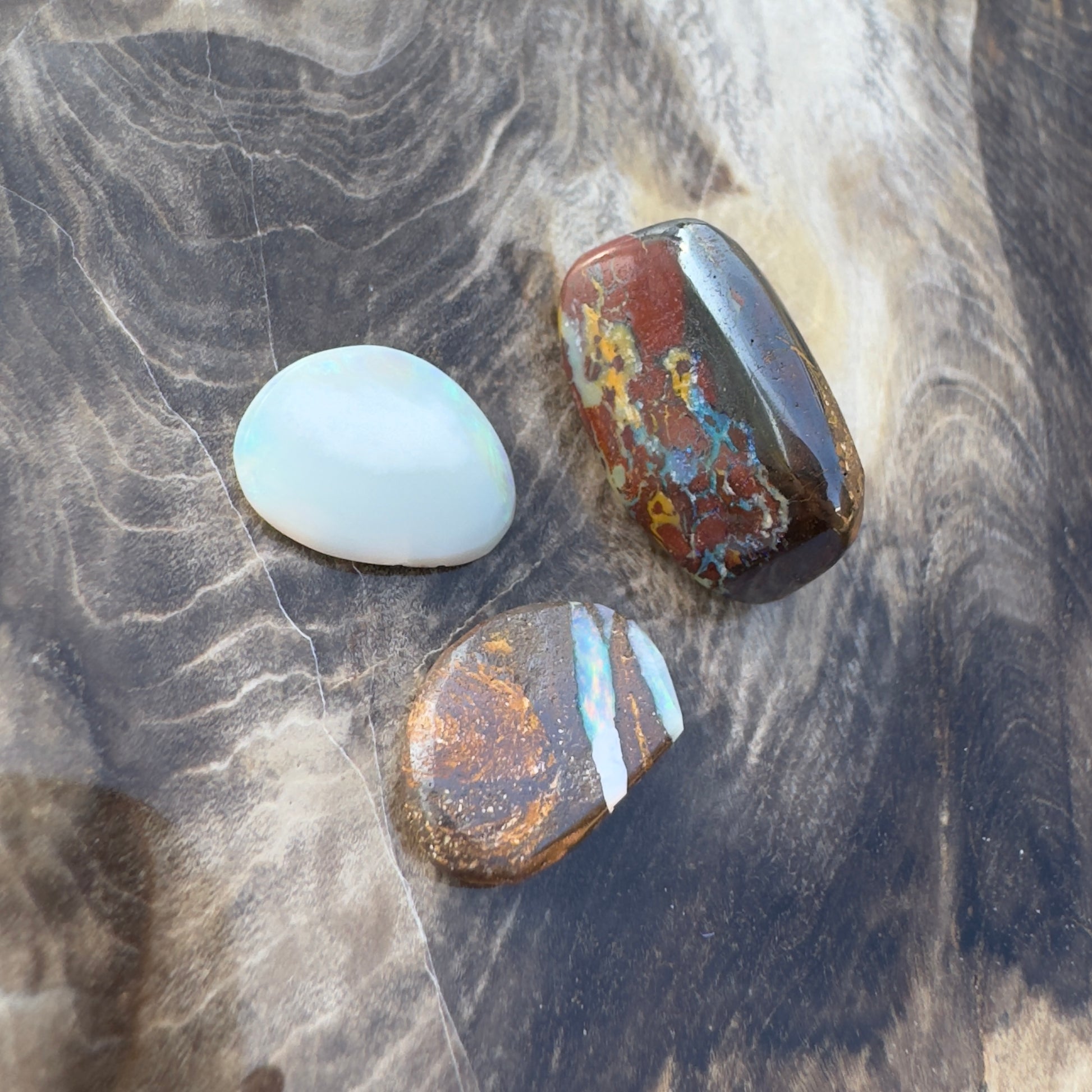 Queensland Boulder Opal, Yowah Nut and Coober Pedy Opal parcel 14.1carat total weight - Iona Opal Australia