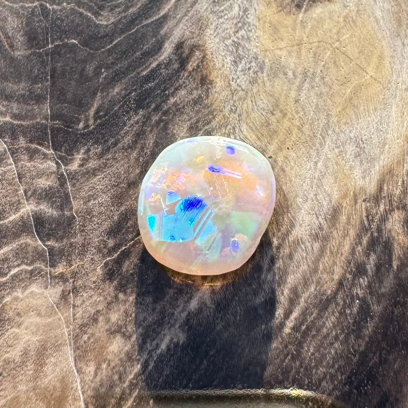 Lightning Ridge Opal 1.6carat Solid Hand-Cut Honeycomb Pattern - Iona Opal Australia