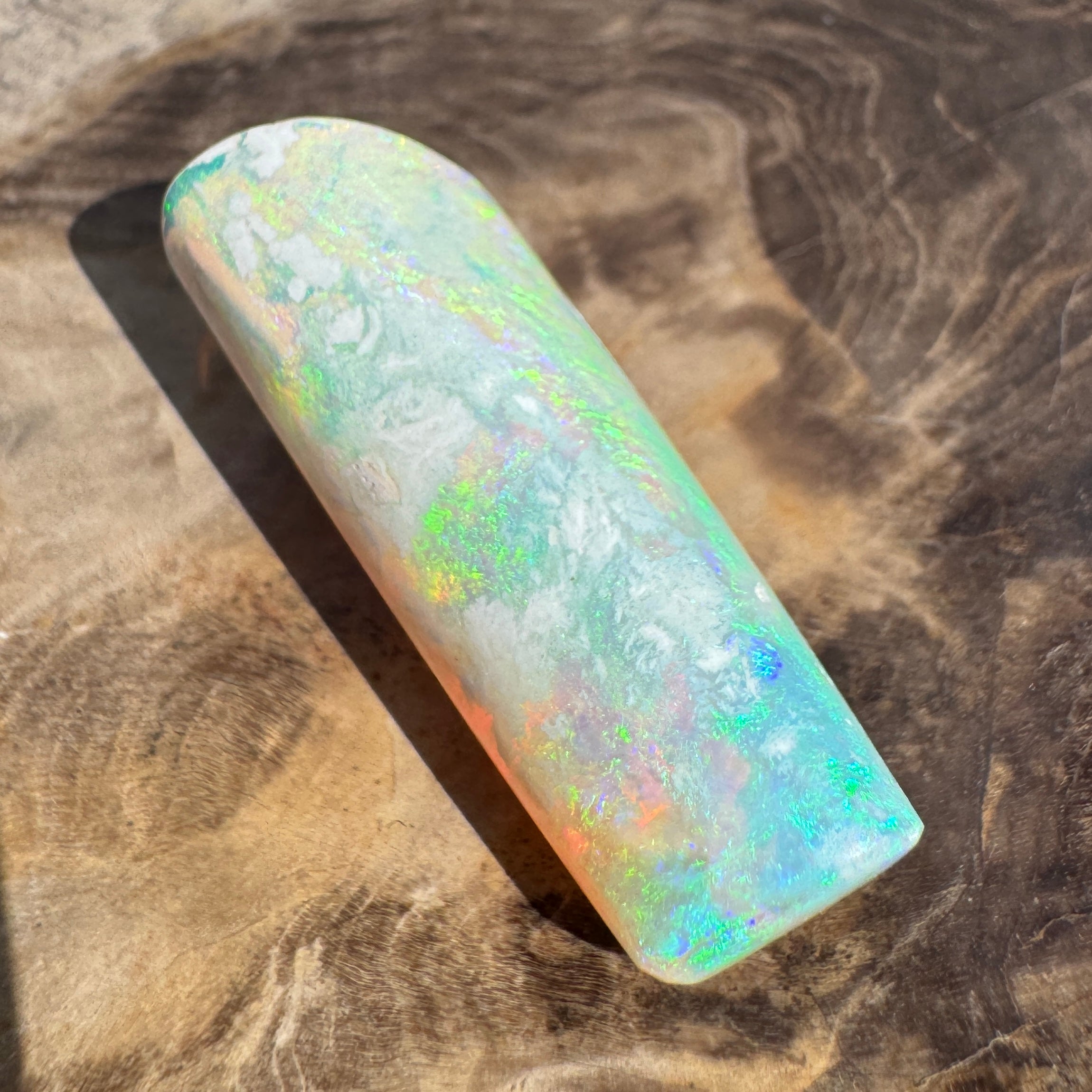 16.6ct Coober Pedy Belemnite Opal | Solid Australian Opal | Hand-Cut