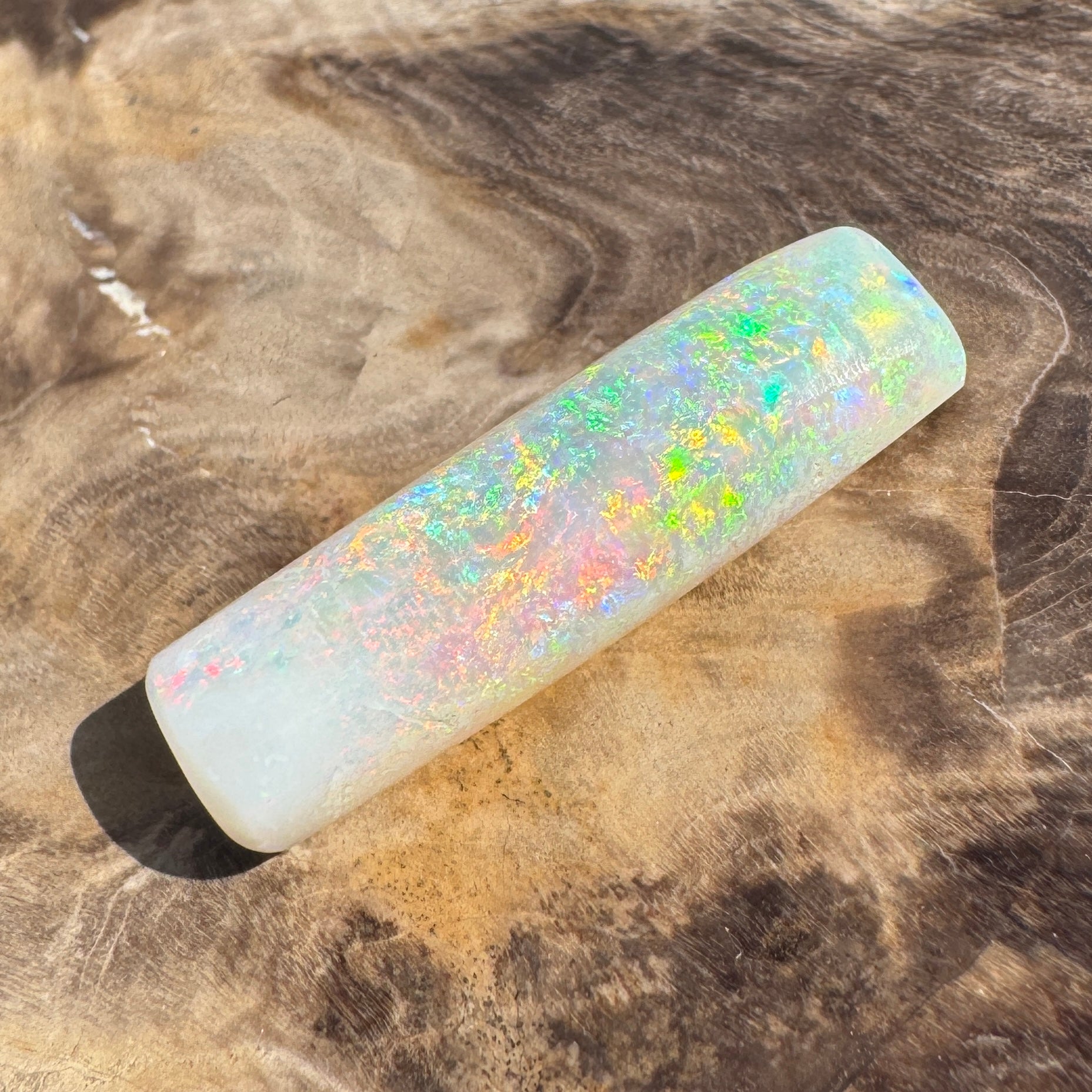 10.6ct Coober Pedy Belemnite Opal | Solid Australian Opal | Hand-Cut