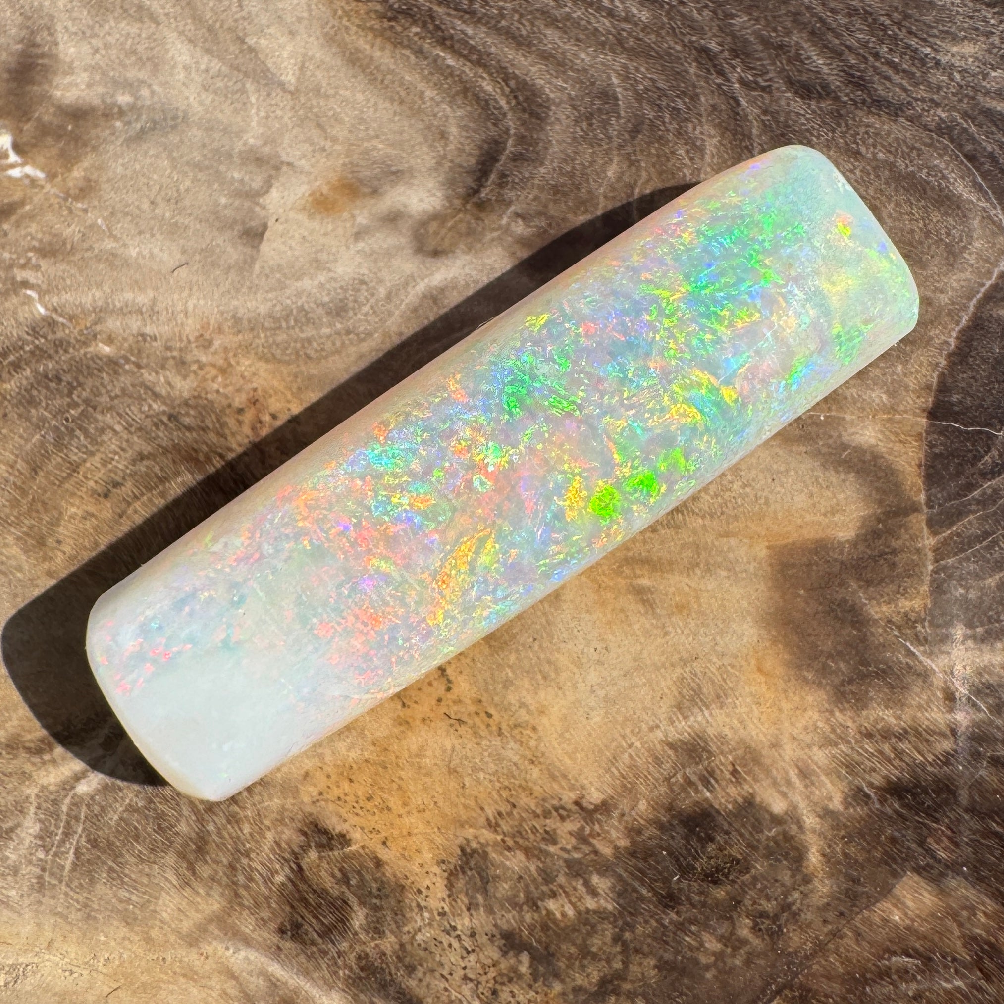 10.6ct Coober Pedy Belemnite Opal | Solid Australian Opal | Hand-Cut