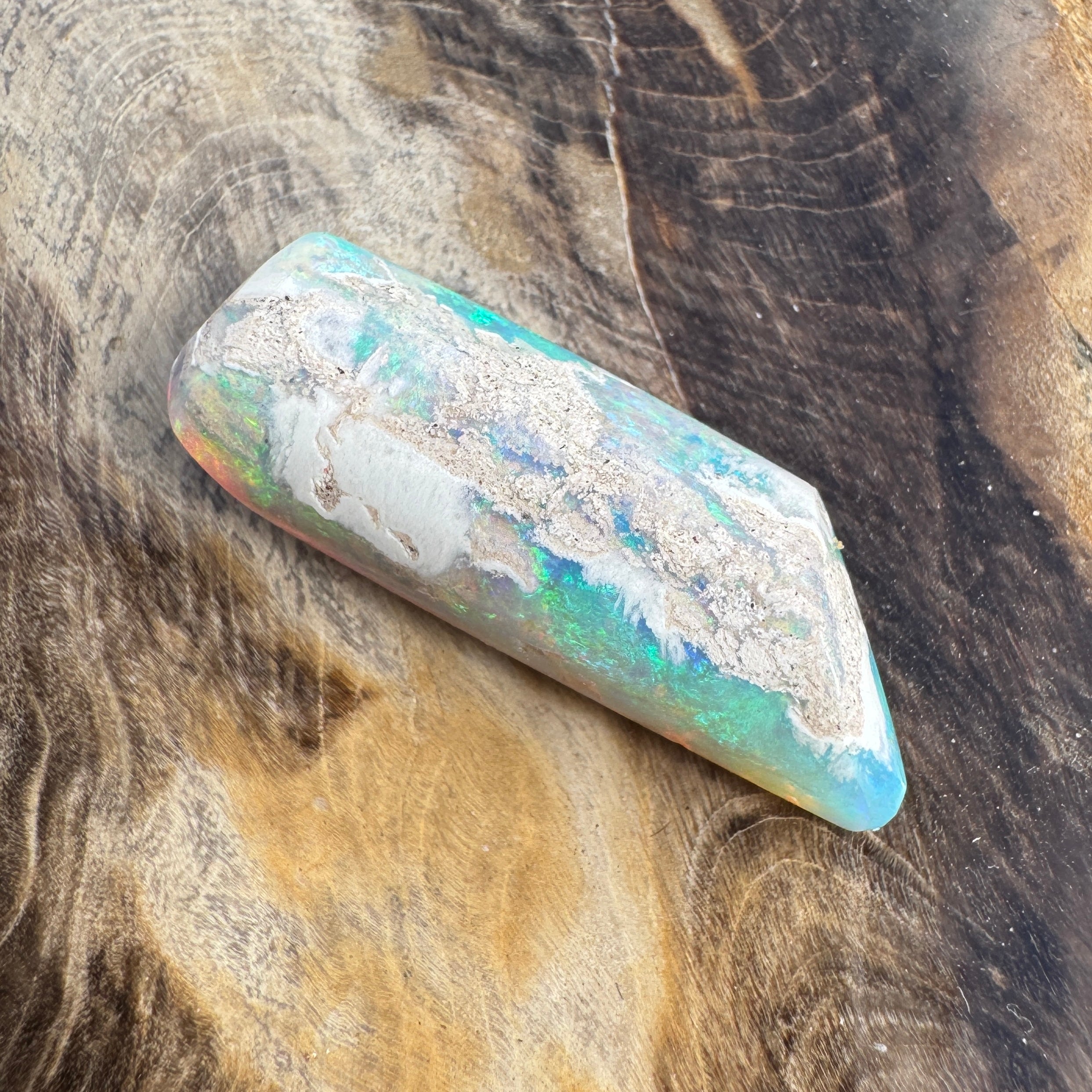 11.6ct Coober Pedy Belemnite Opal | Solid Australian Opal | Hand-Cut