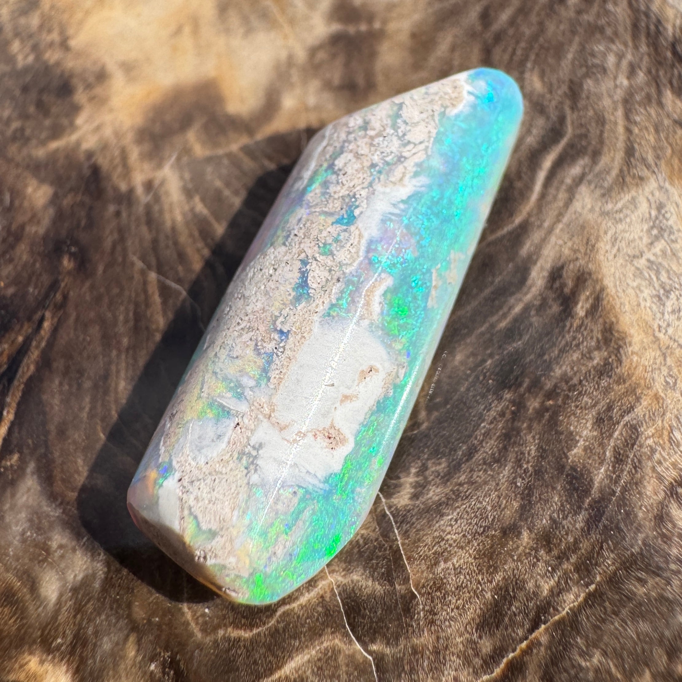 11.6ct Coober Pedy Belemnite Opal | Solid Australian Opal | Hand-Cut