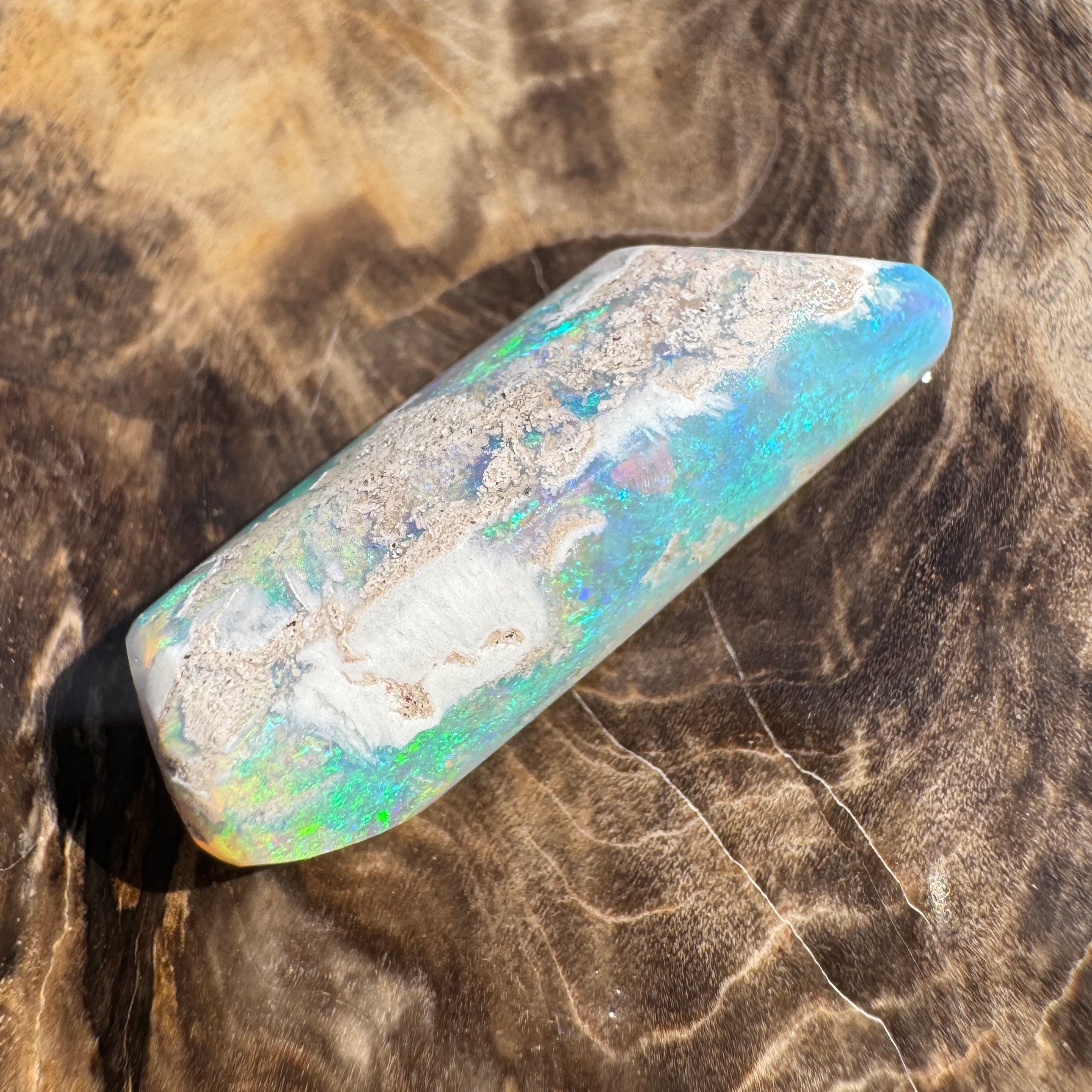 11.6ct Coober Pedy Belemnite Opal | Solid Australian Opal | Hand-Cut