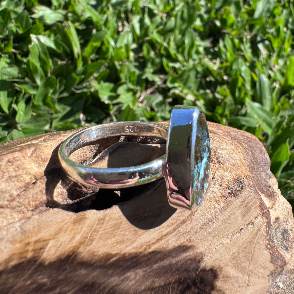 4.2ct Queensland Opal Ring ~ 'Lord Howe Greens' | 925 Sterling Silver | Solid Australian Opal