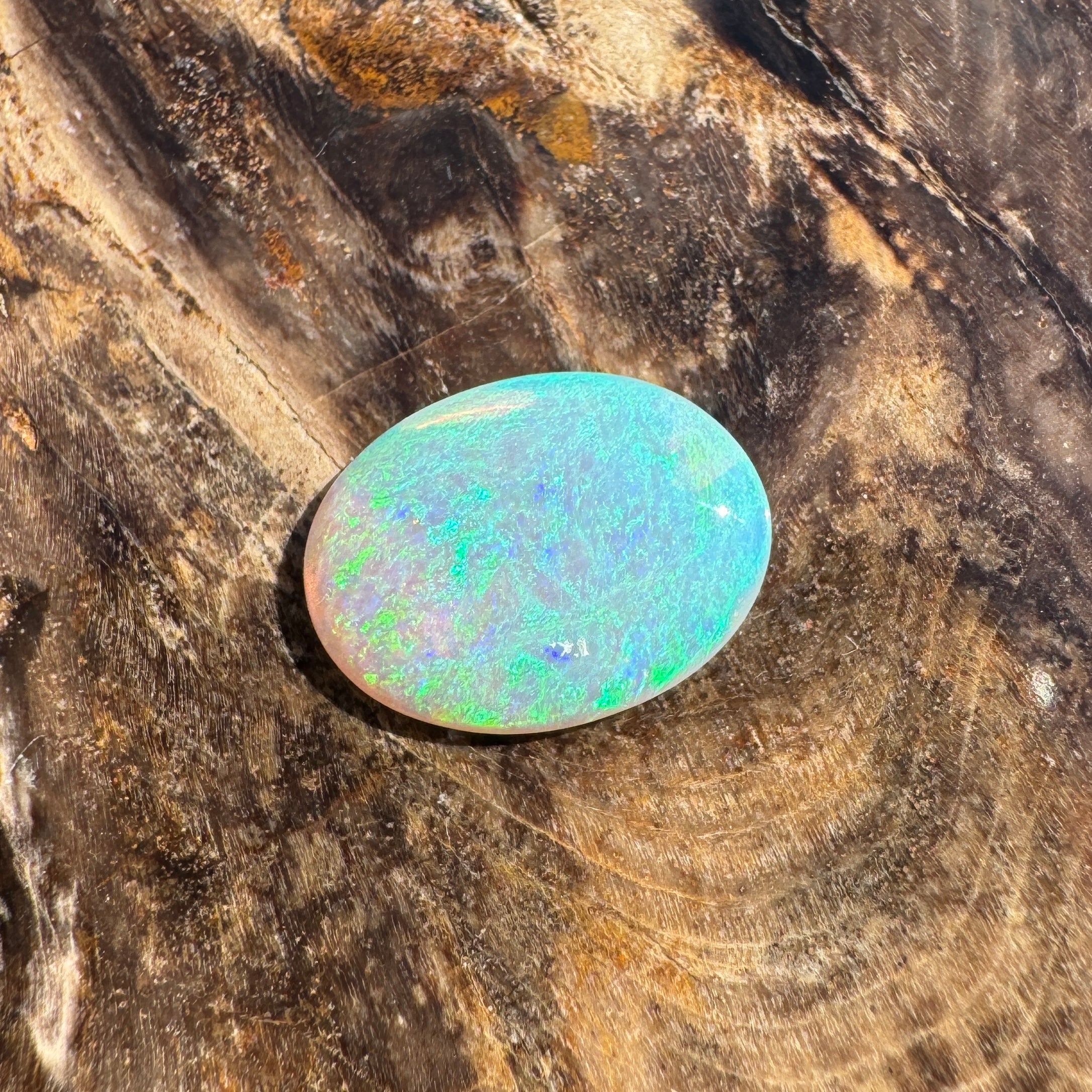 1.6ct Lightning Ridge Dark Crystal Opal | Solid Australian Opal | Hand-Cut
