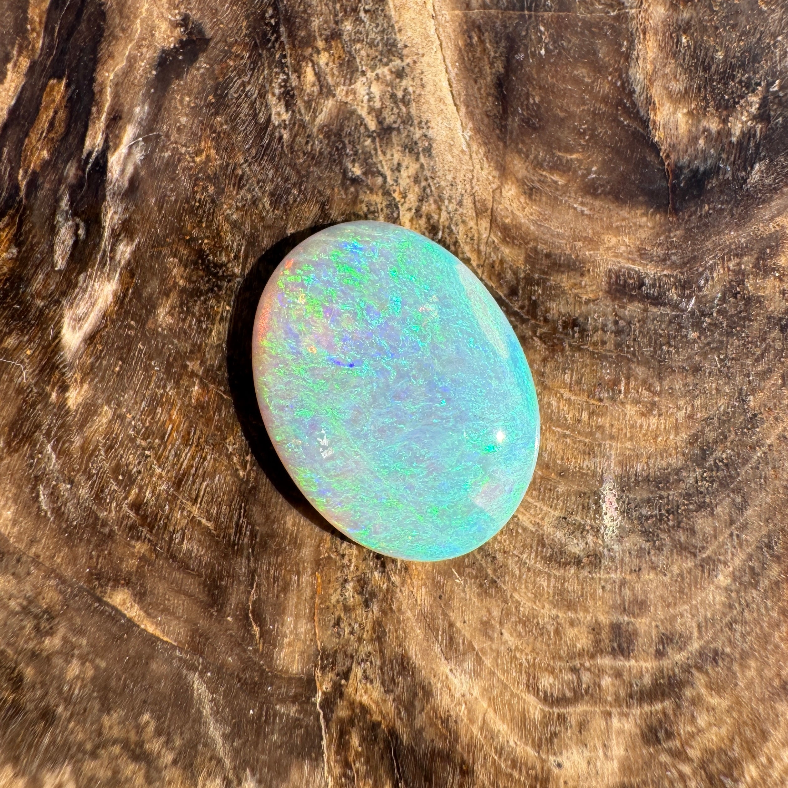 1.6ct Lightning Ridge Dark Crystal Opal | Solid Australian Opal | Hand-Cut