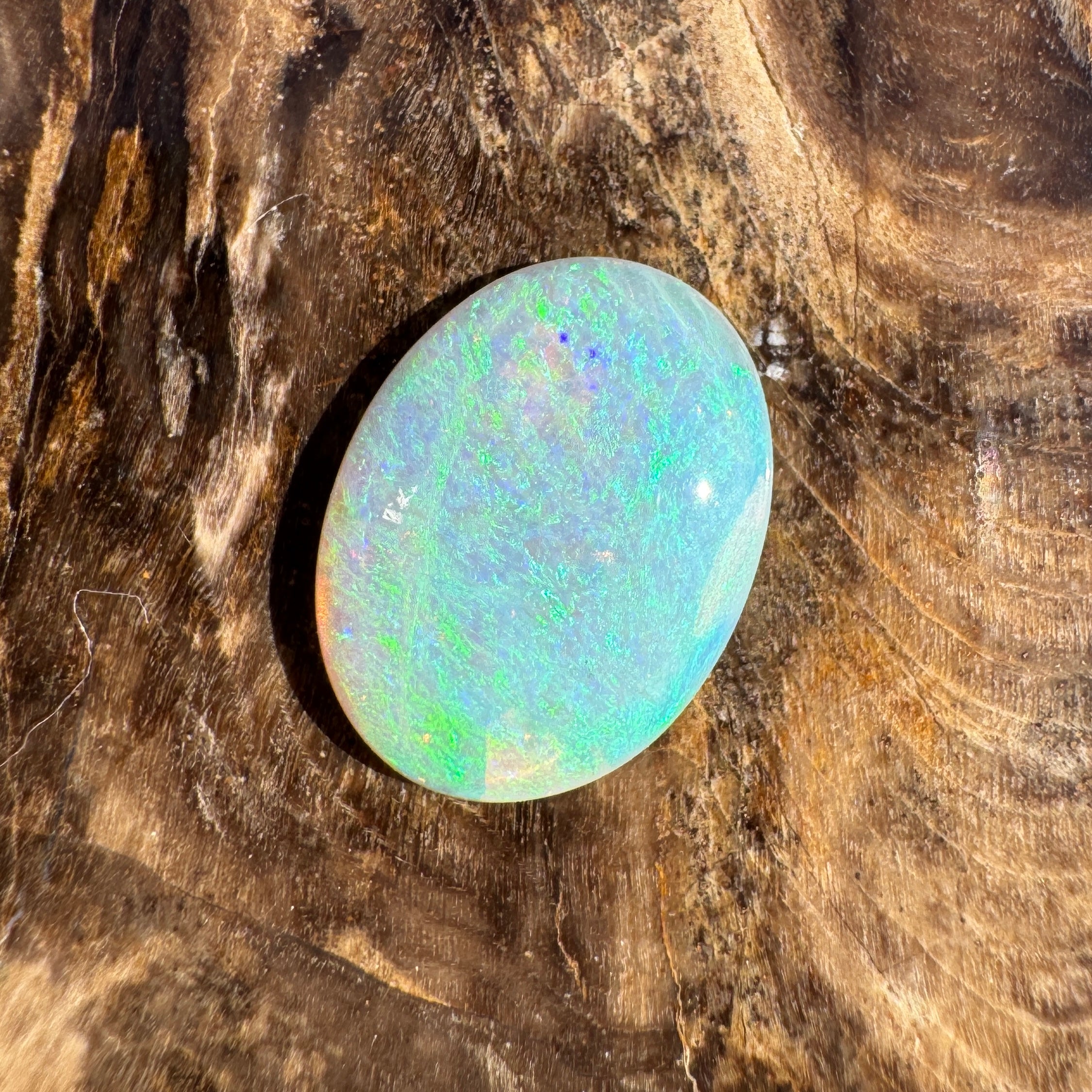 1.6ct Lightning Ridge Dark Crystal Opal | Solid Australian Opal | Hand-Cut
